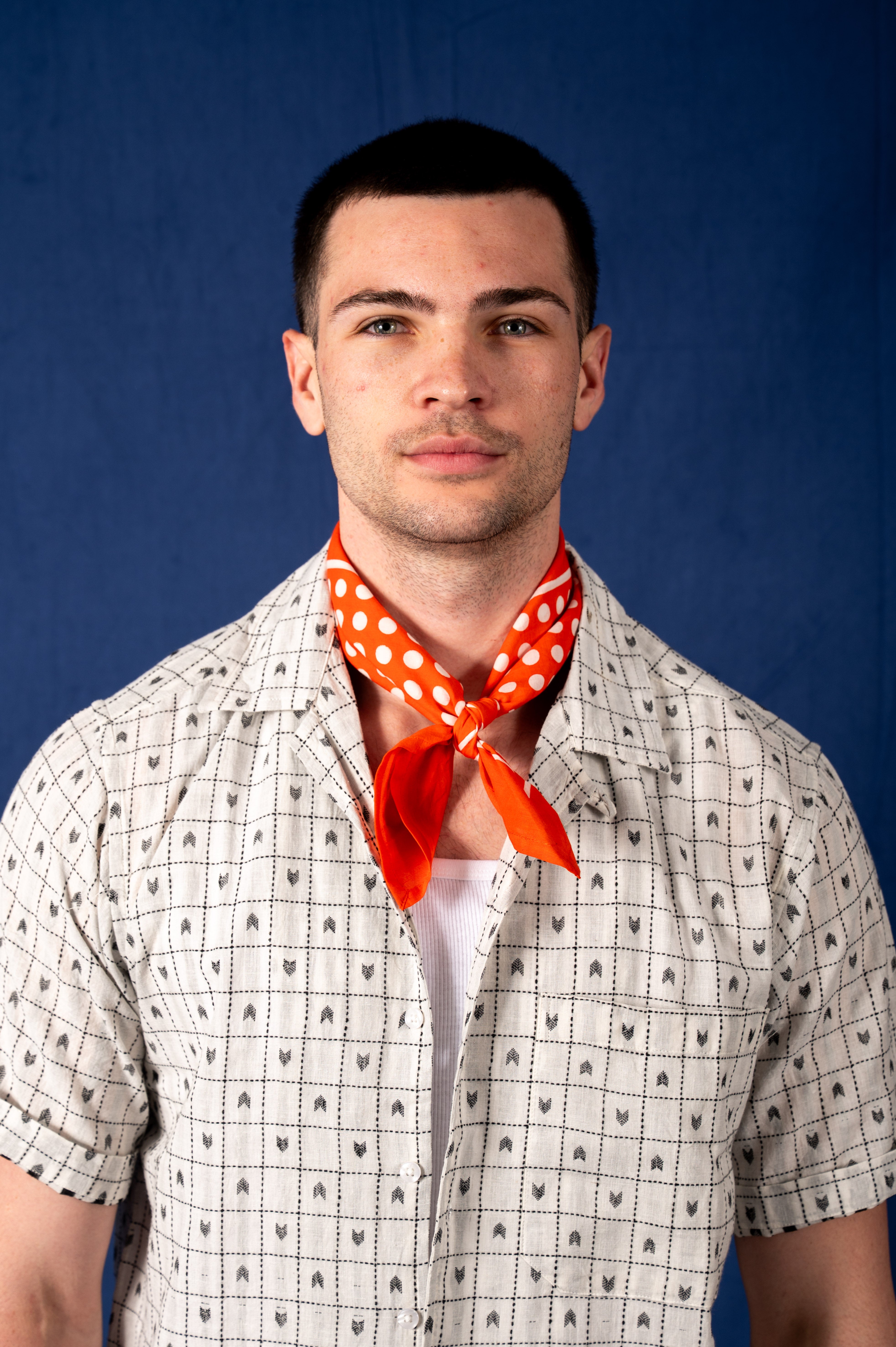 Archie Bandana No. 8 - Red and White Dots