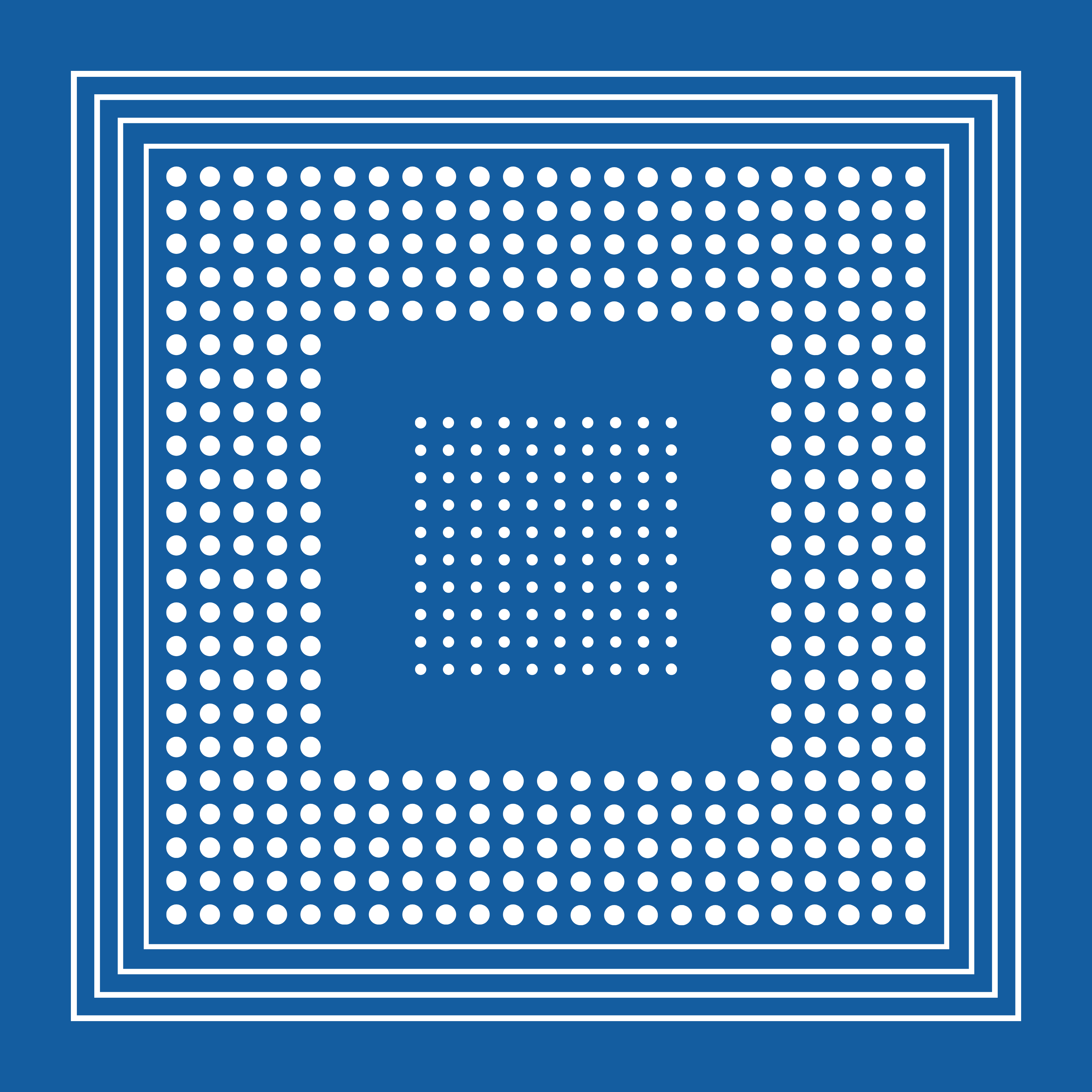 Archie Bandana No. 23 - Blue and White Dots