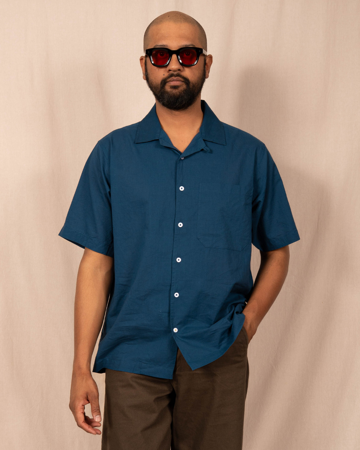 'The Don' Camp Shirt in Teal