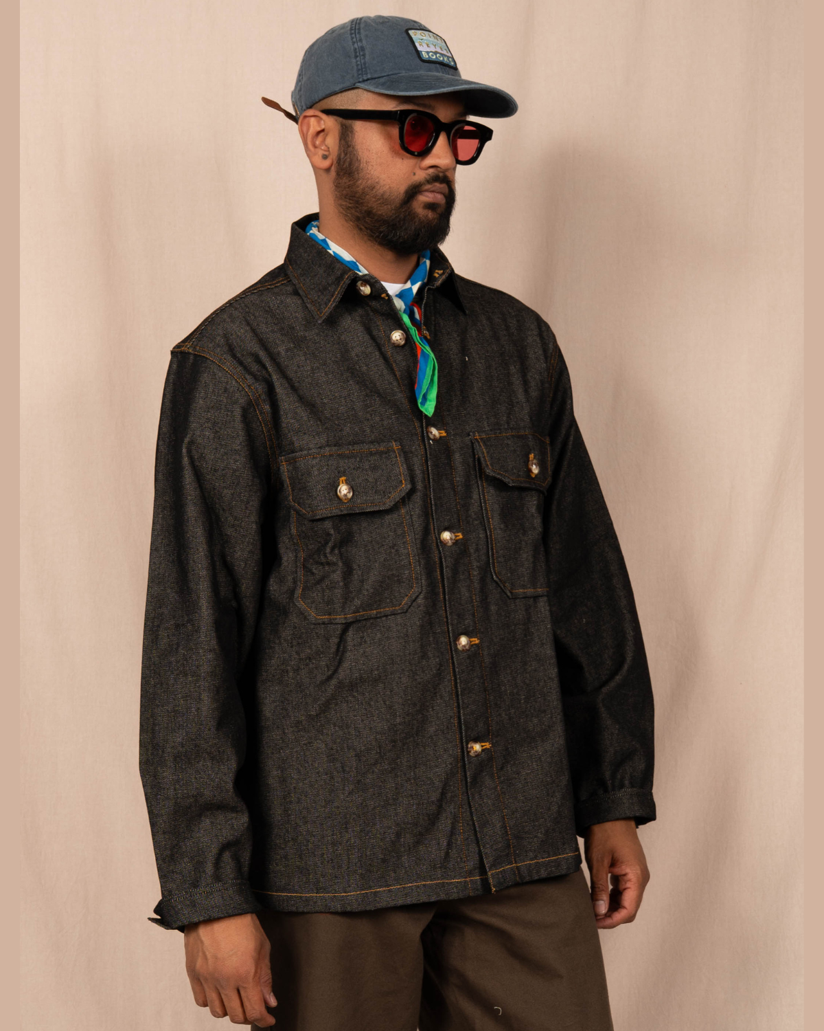 The 'Tony' Workshirt in Black Denim