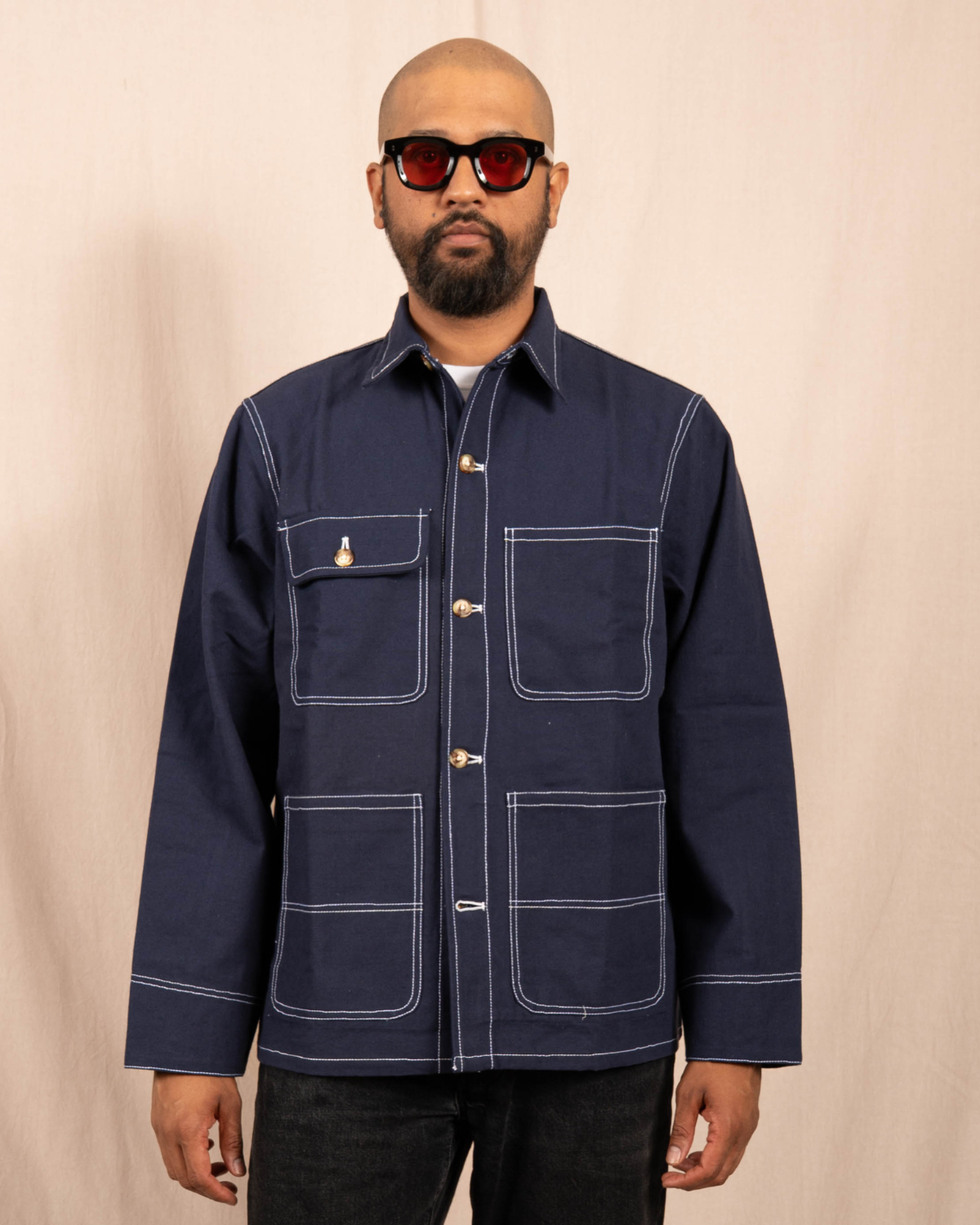Chore Coat in Navy Duck Canvas