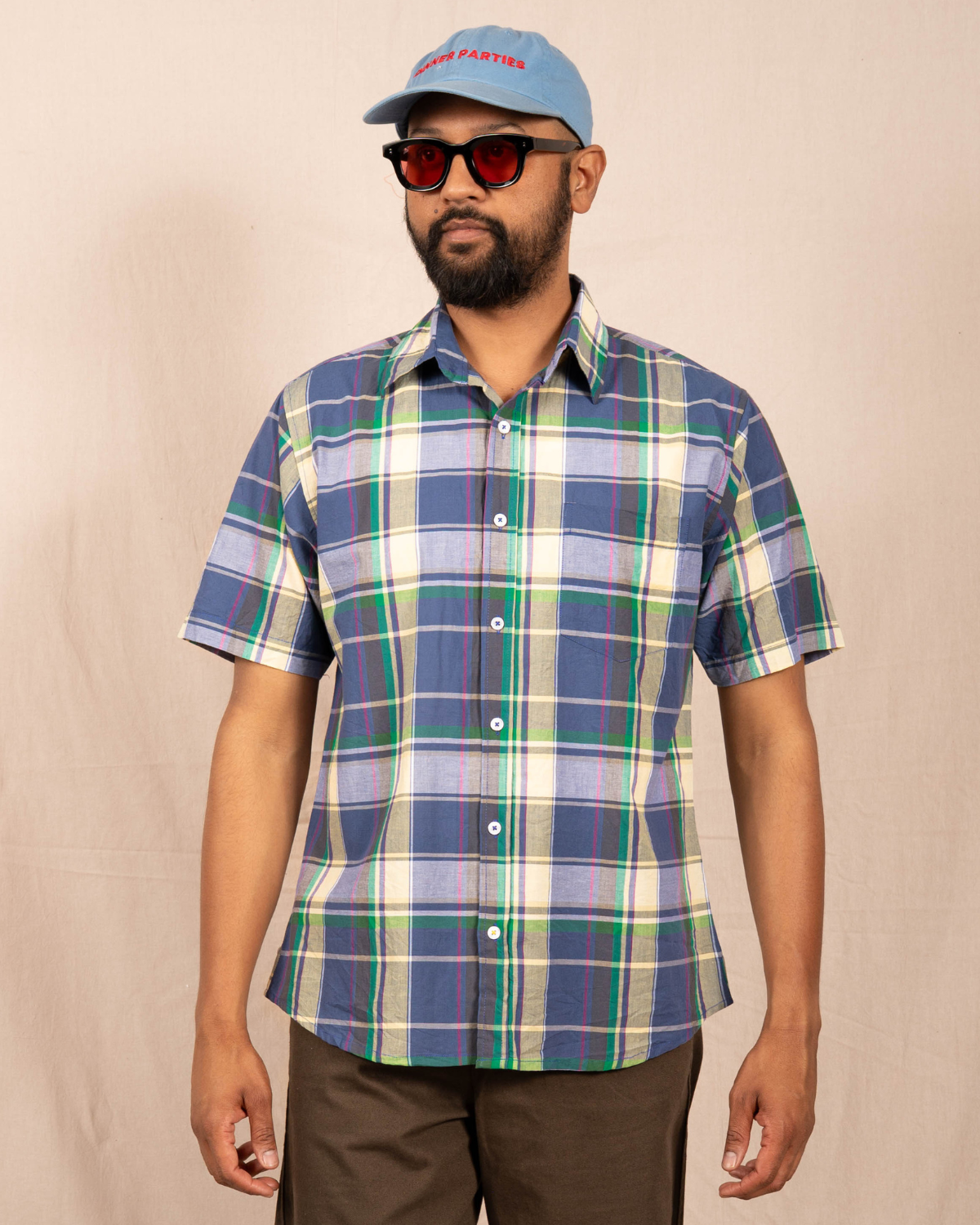'The Folk' Shirt in Ivy Madras Plaid