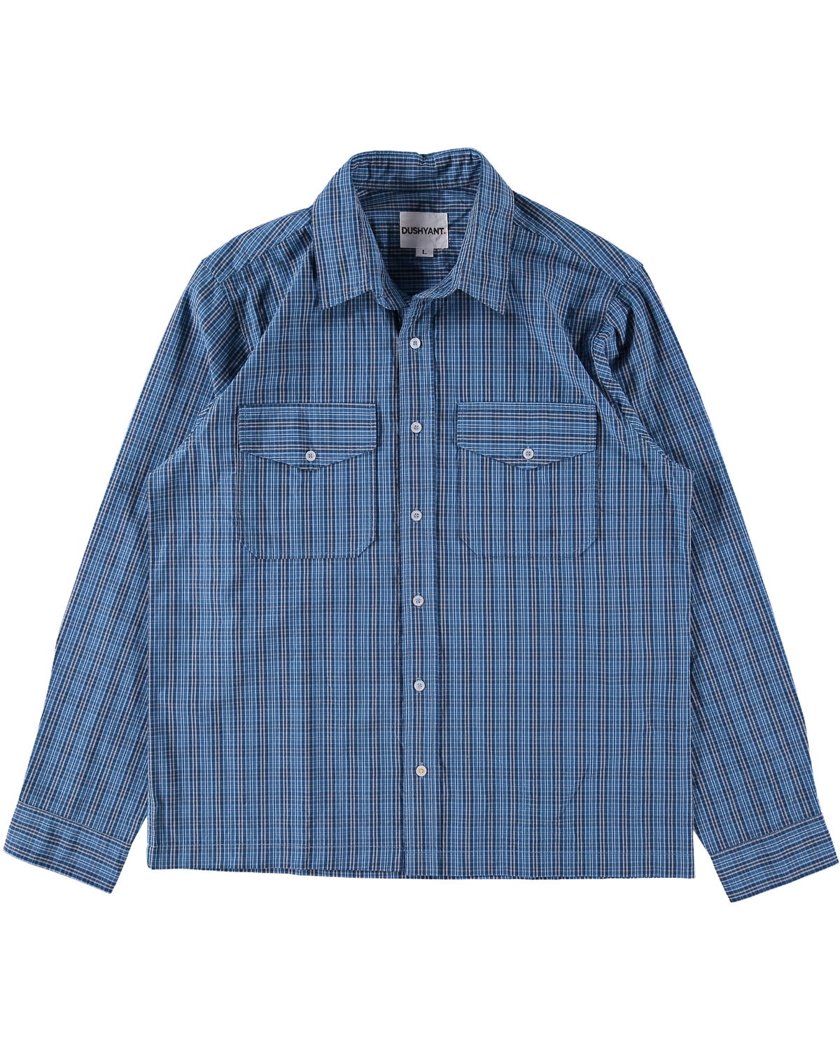 The 'Jesse' Over Shirt in Blue Small Checks