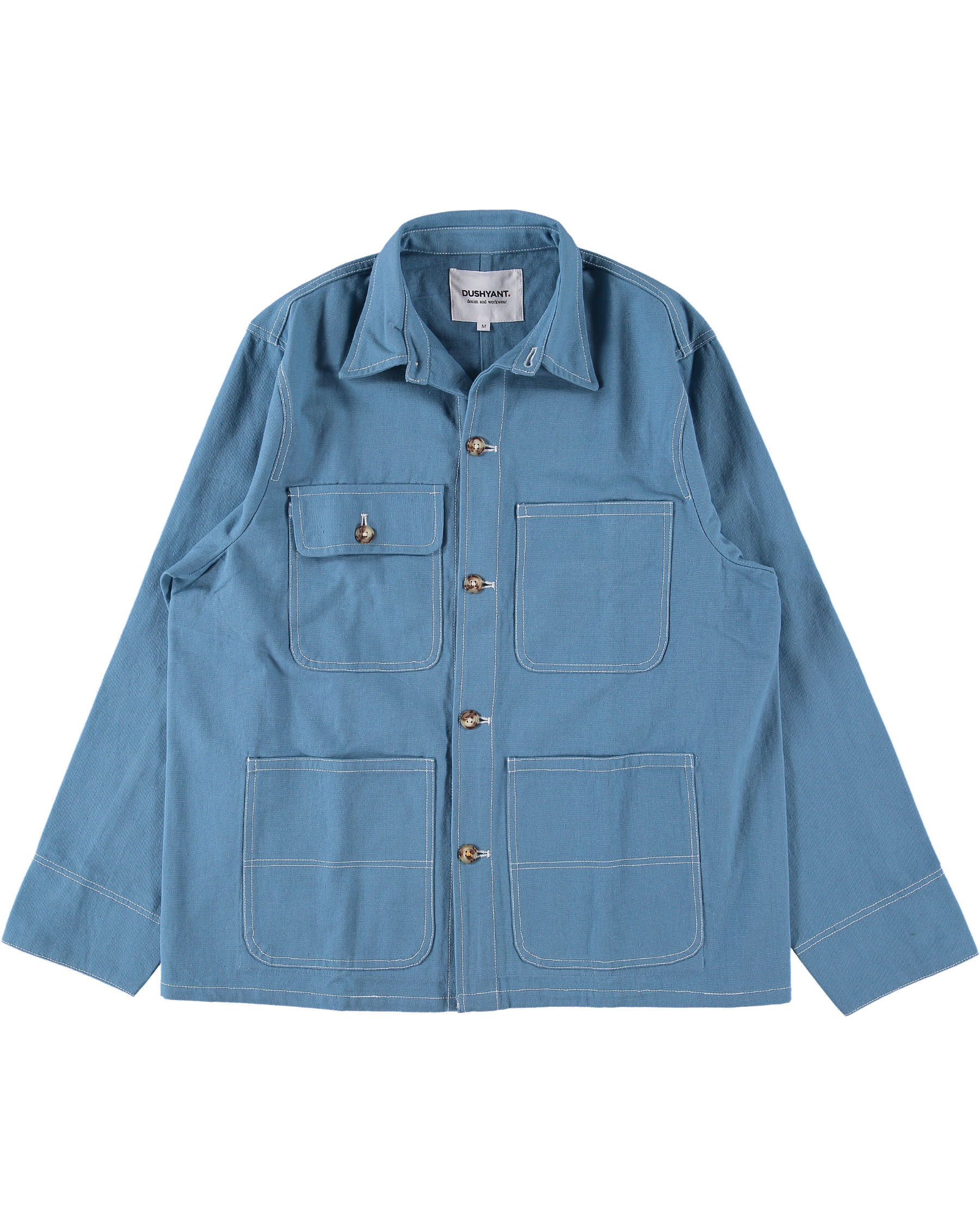 Chore Coat in Powder Blue Duck Canvas