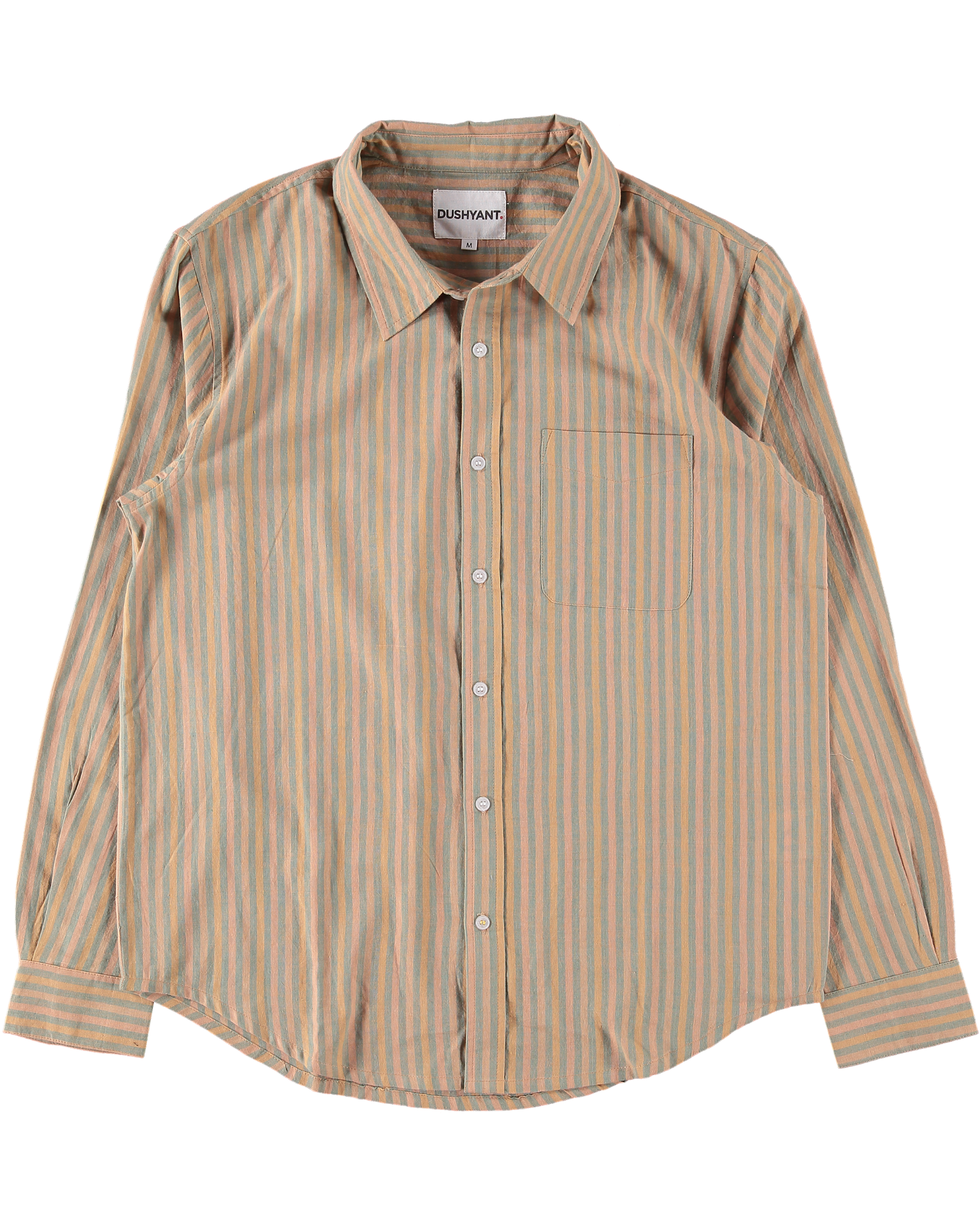 'The Brady' Long Sleeve Shirt in Neon Stripes