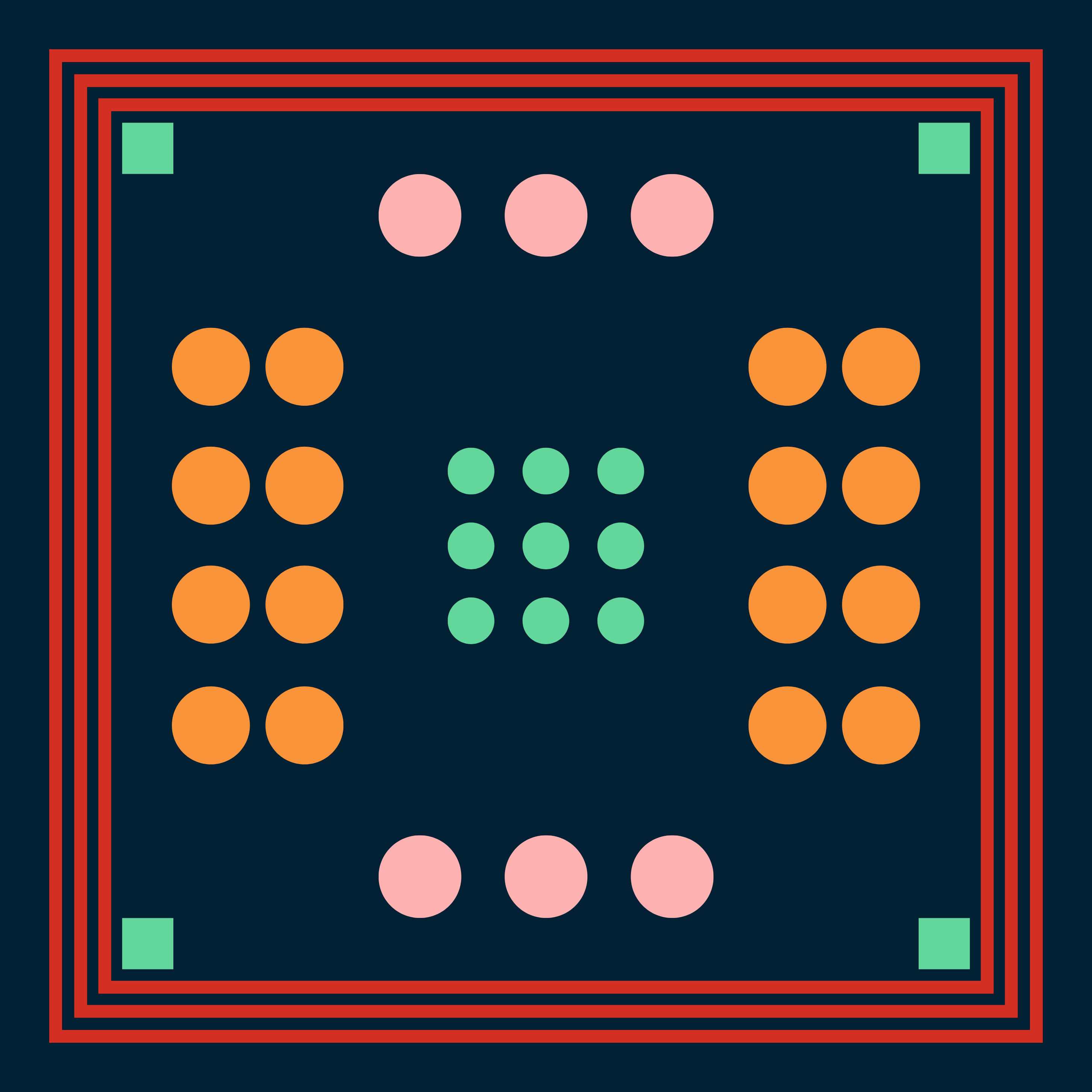 Archie Bandana No. 12 - Gray with Pink, Orange and Neon Art Print