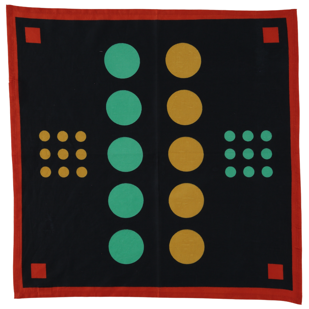 Archie Bandana No. 5 - Large Contrasting Dots Art Print