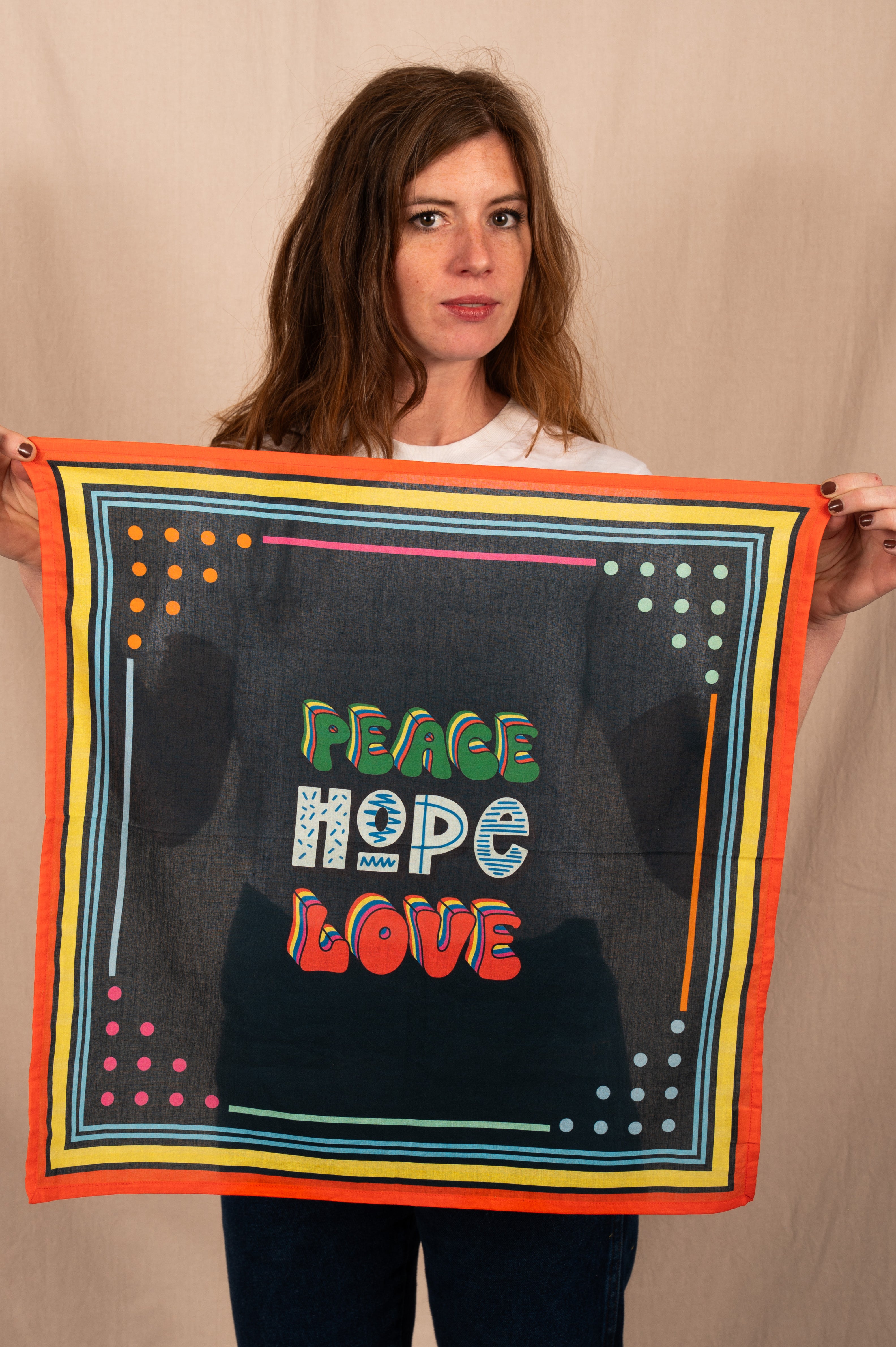 Archie Bandana No. 34 - Peace, Hope and Love