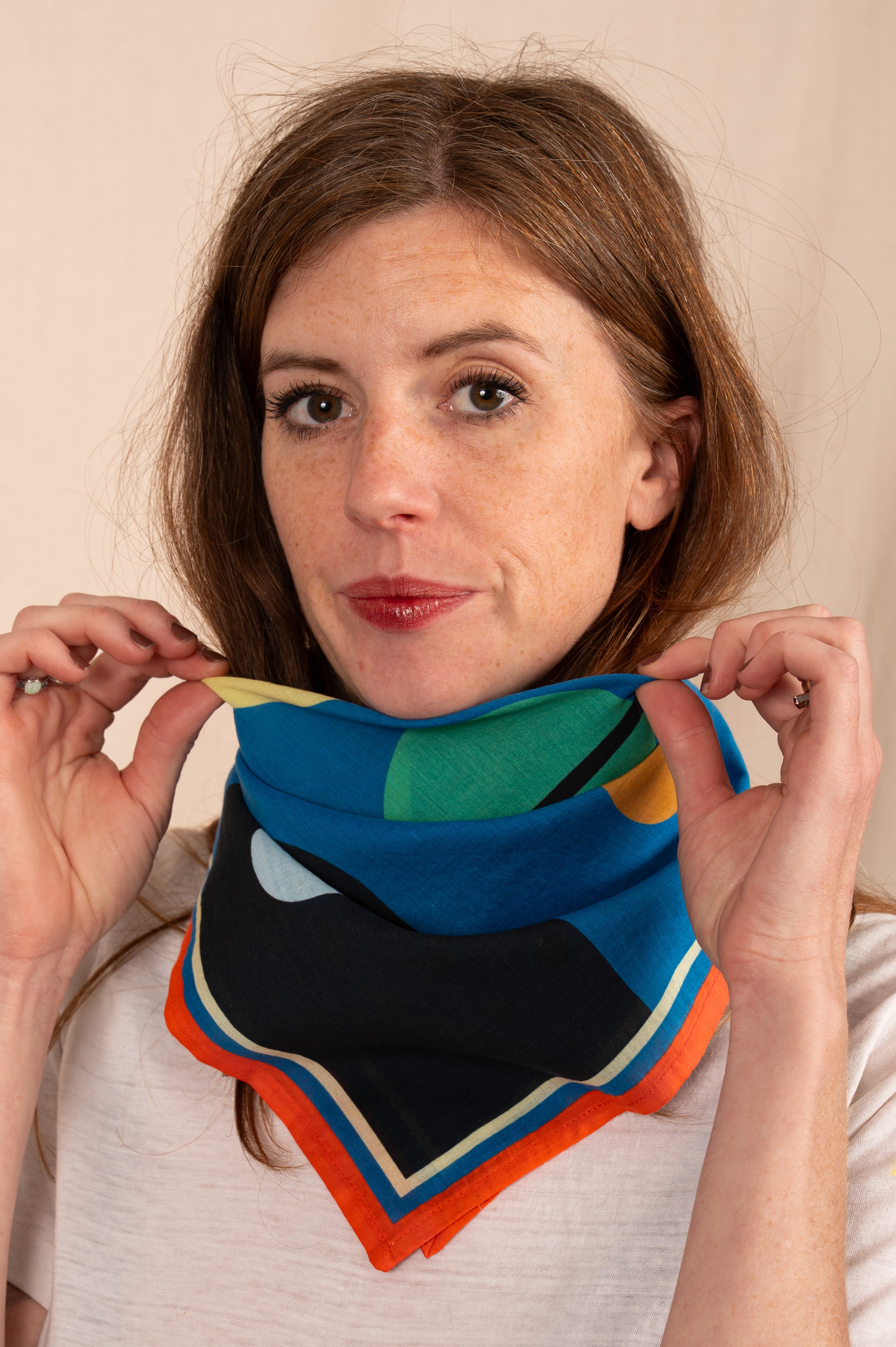 Archie Bandana No. 40 - Summer Crayons Art Print