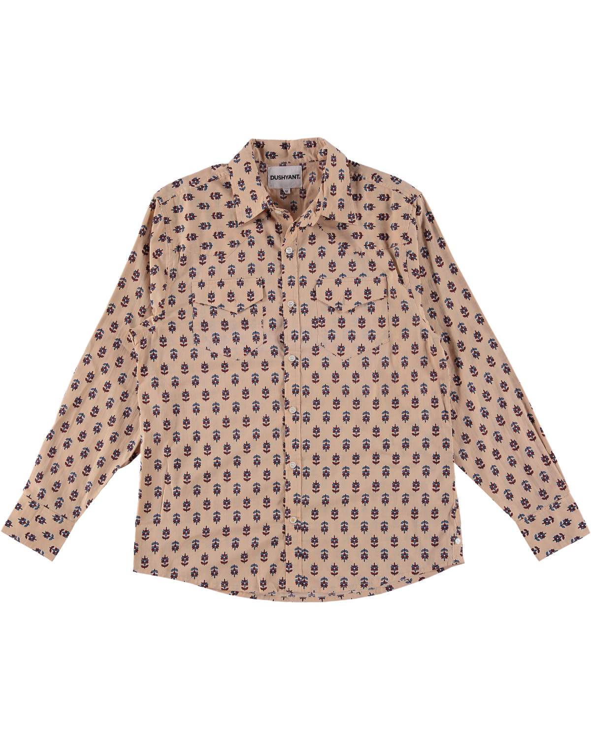 'The Bandit' Western Shirt in Beige Motif