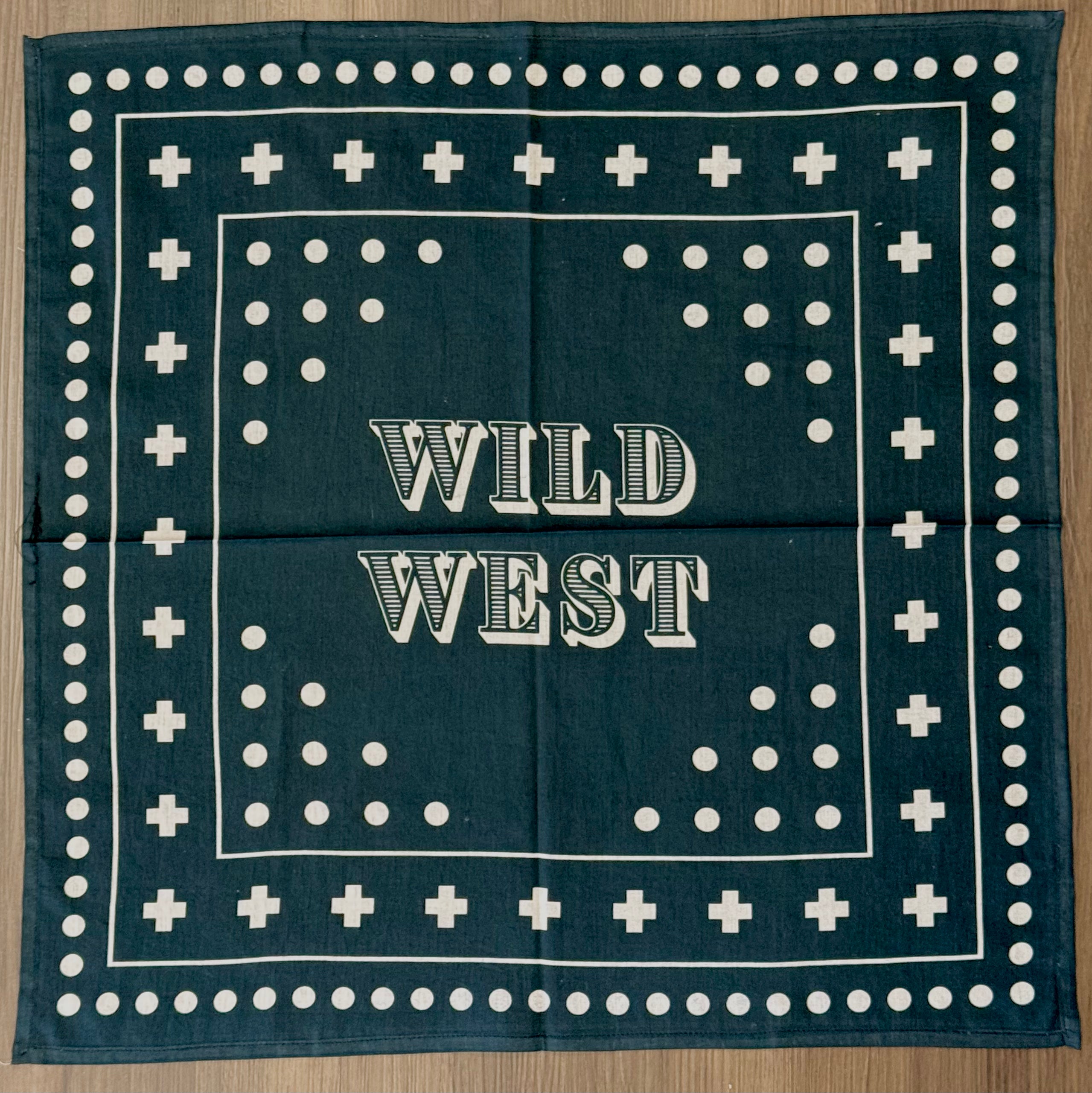 Archie Bandana No. 28 - Wild West Print on Black