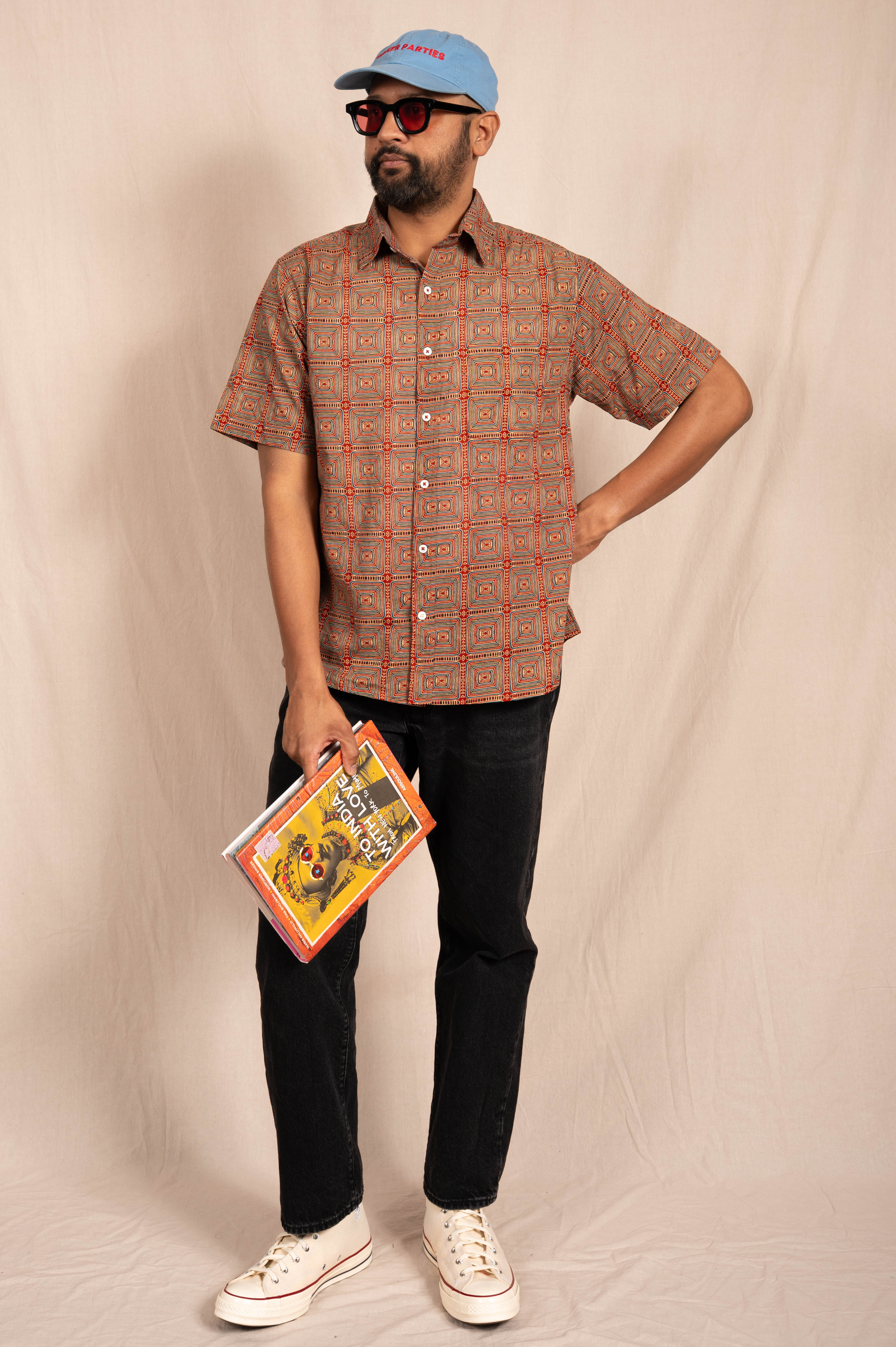 'The Folk' Shirt in Abstract Geometry Print