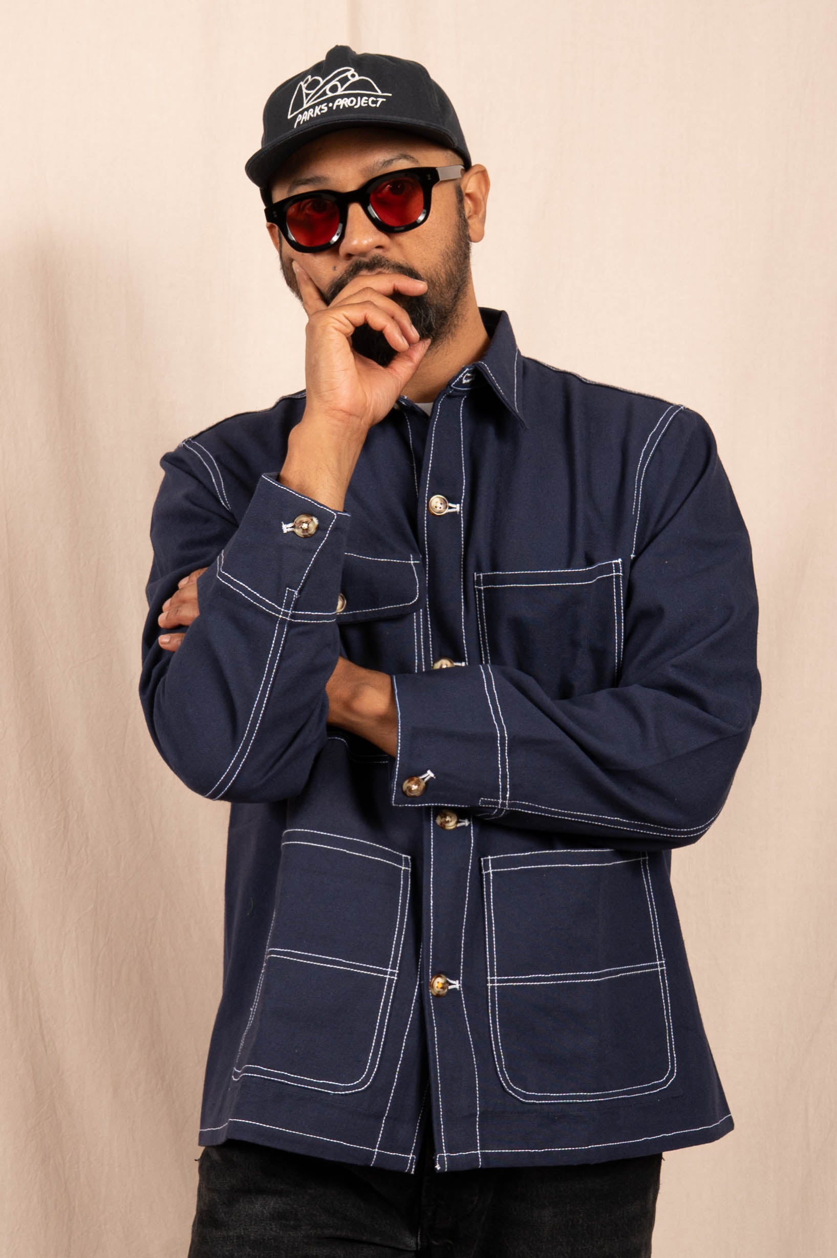 Chore Coat in Navy Duck Canvas