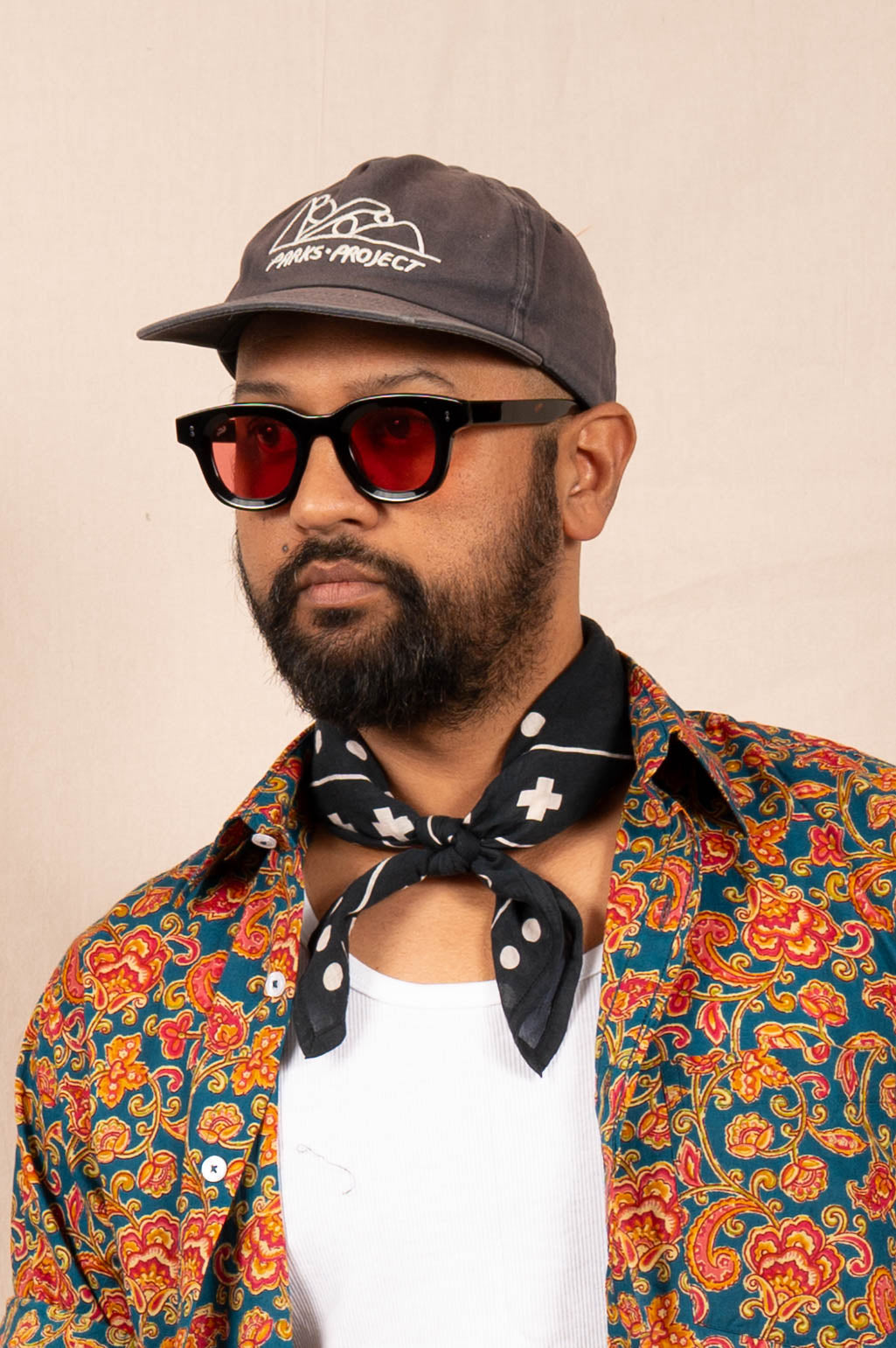 Archie Bandana No. 28 - Wild West Print on Black