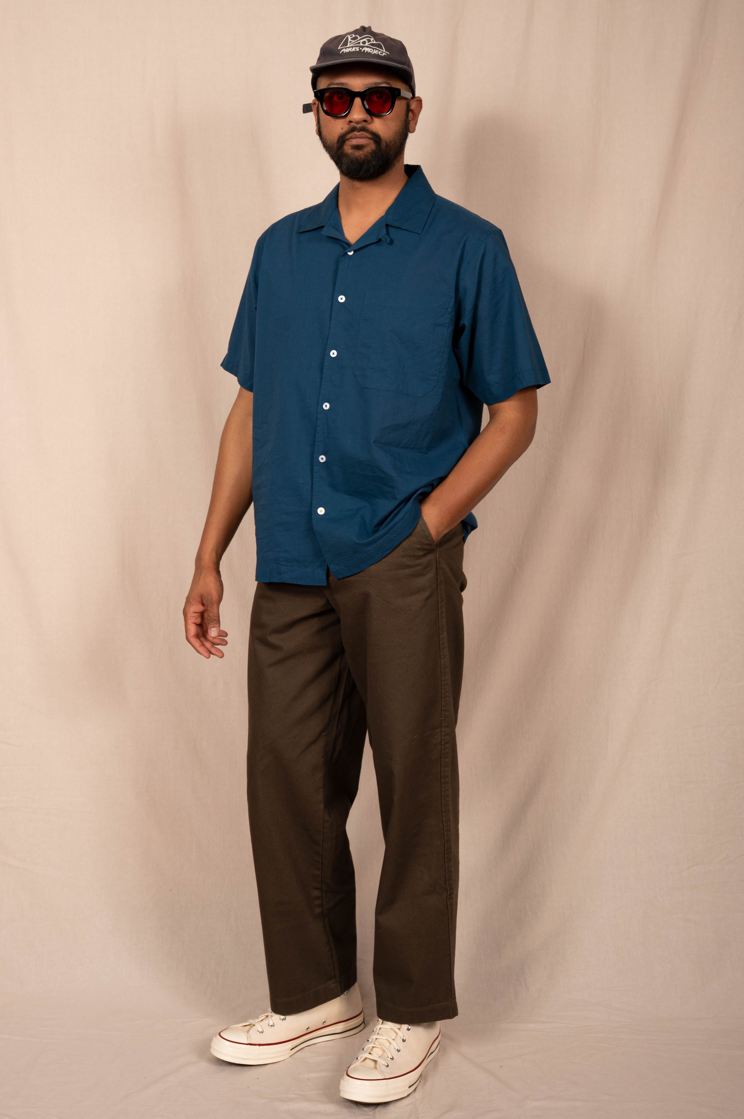 'The Don' Camp Shirt in Teal