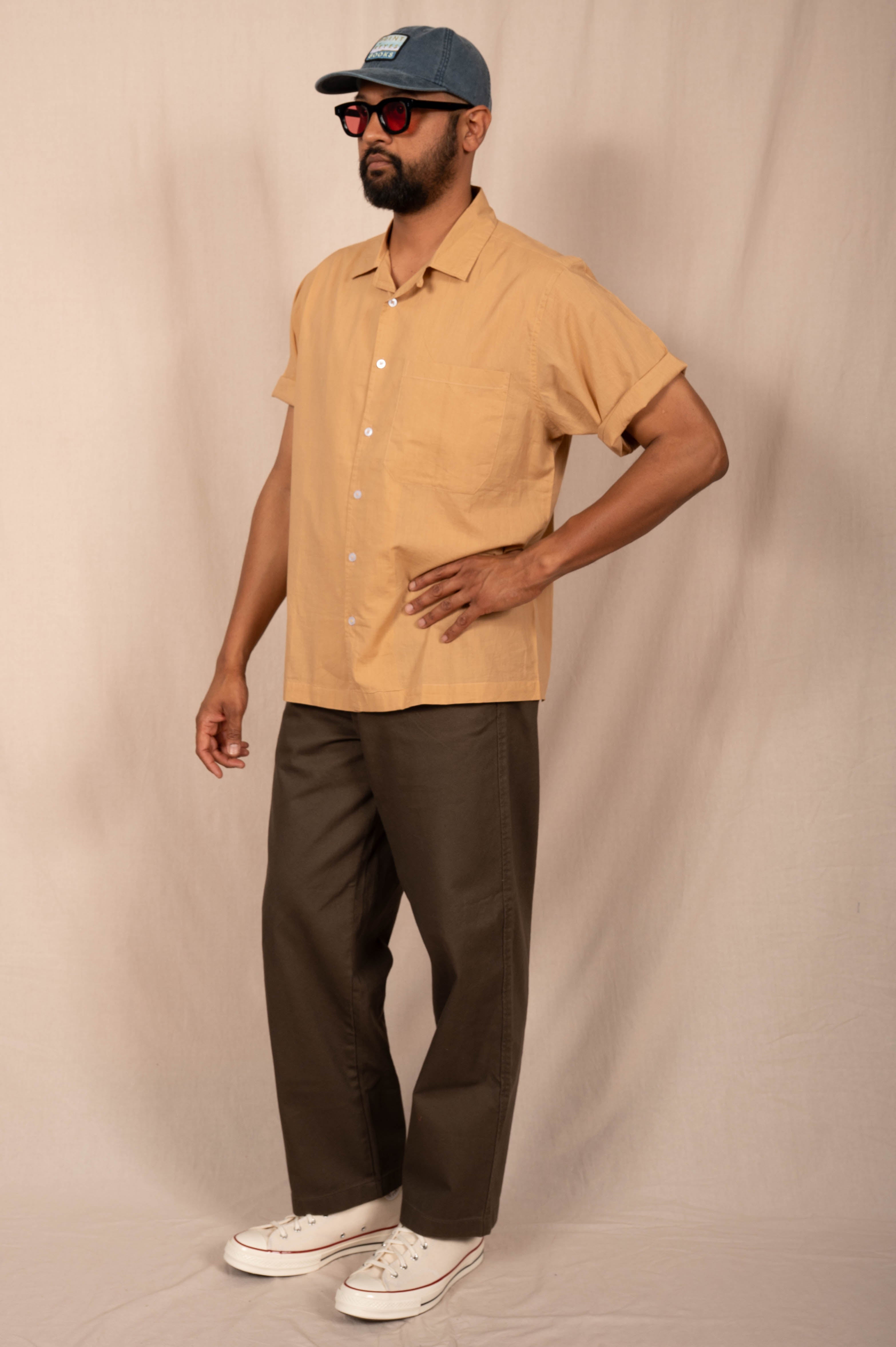 'The Don' Camp Shirt in Khaki