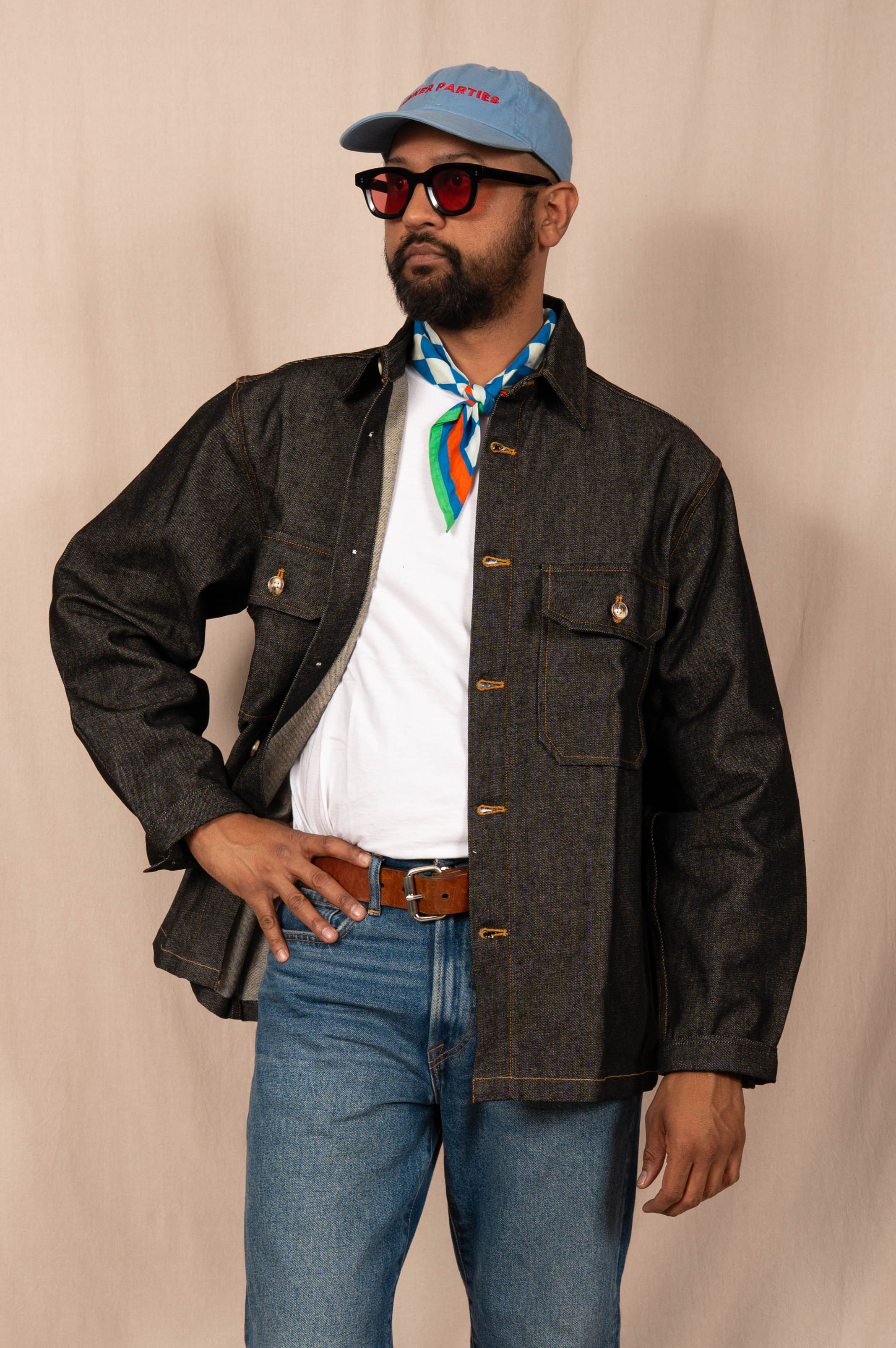 The 'Tony' Workshirt in Black Denim