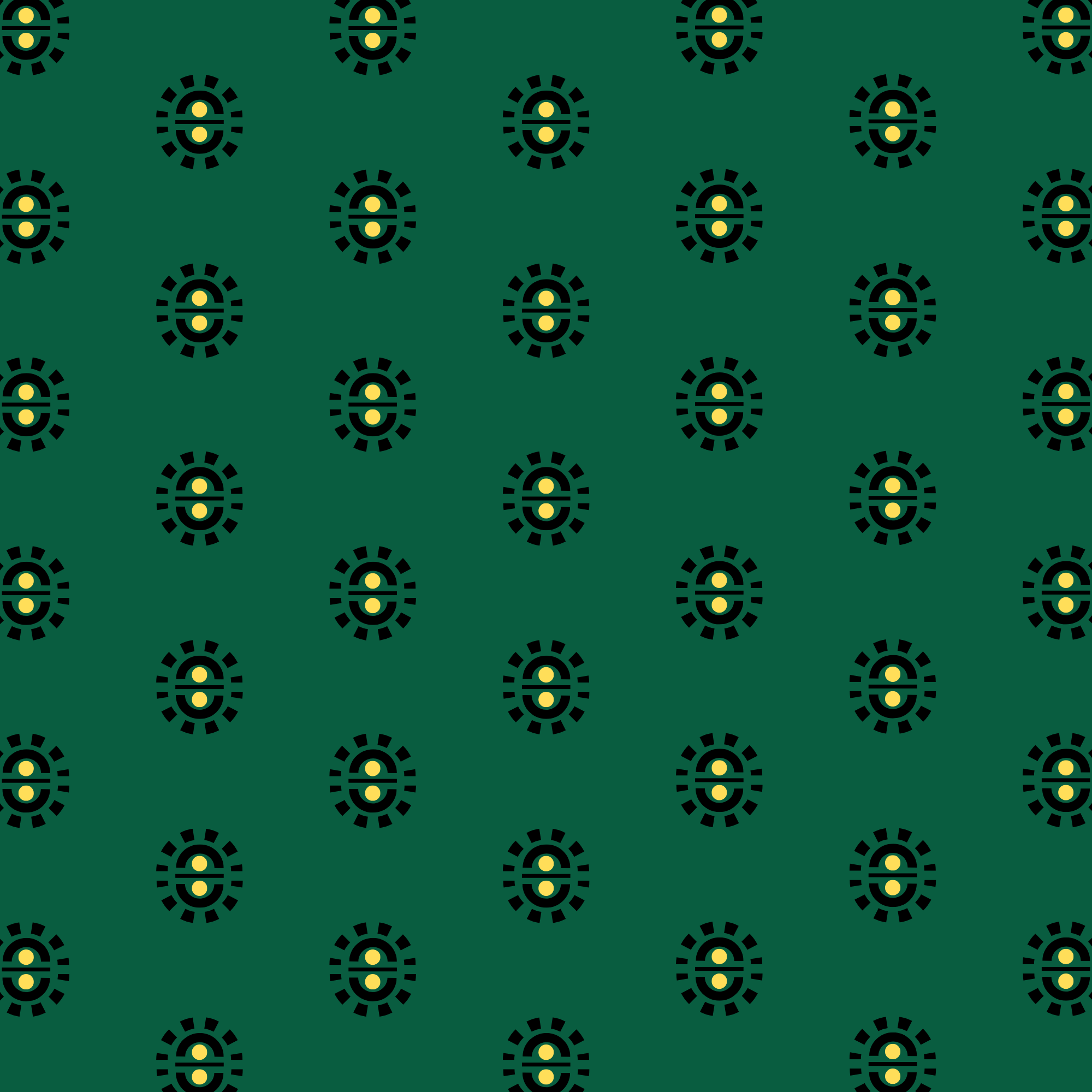 Raaga Napkins - Forest Green Motif - Hand Printed - Set of 4