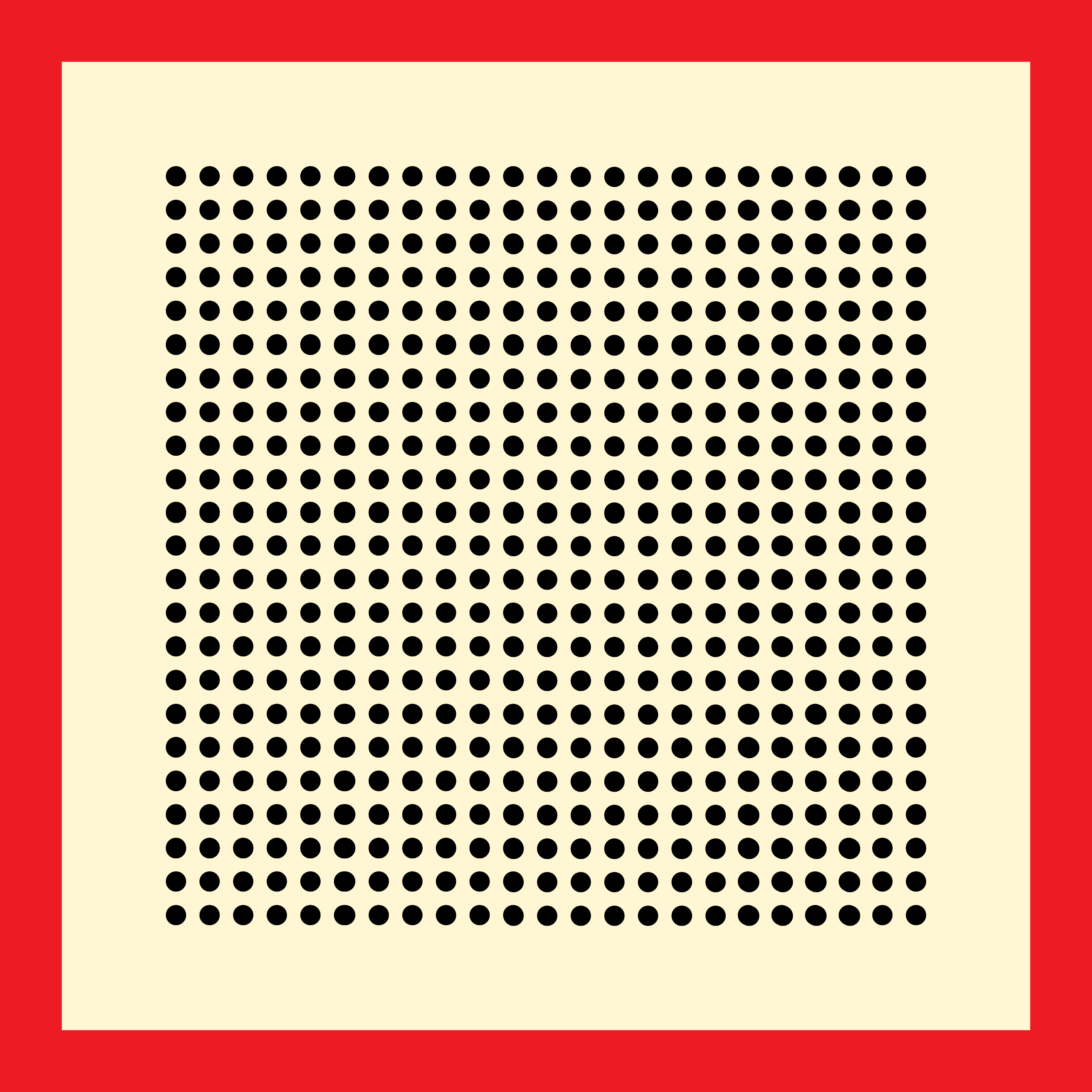 Archie Bandana No. 1 - Cream and Black Dots with Red
