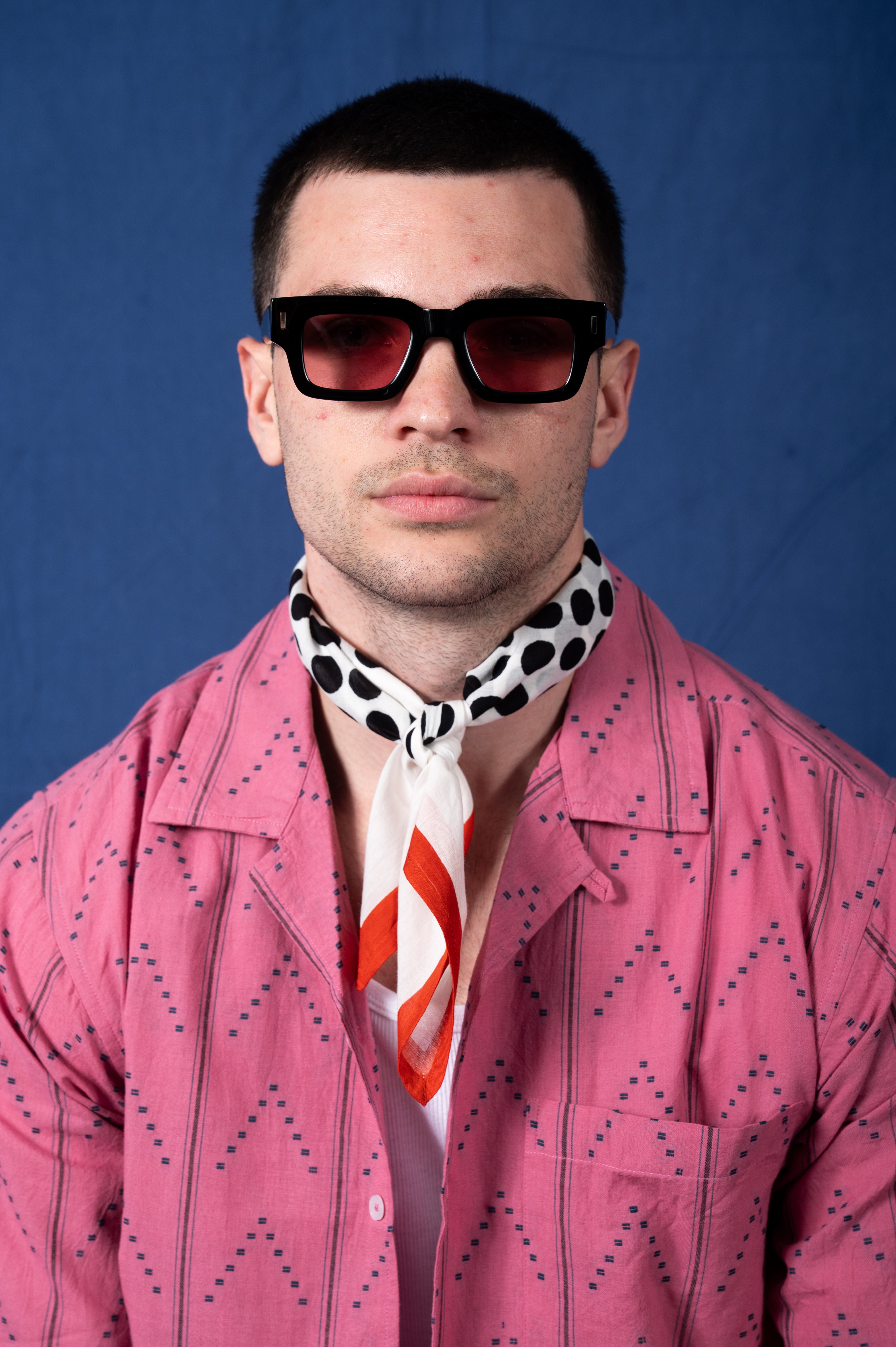 Archie Bandana No. 1 - Black and White Dots