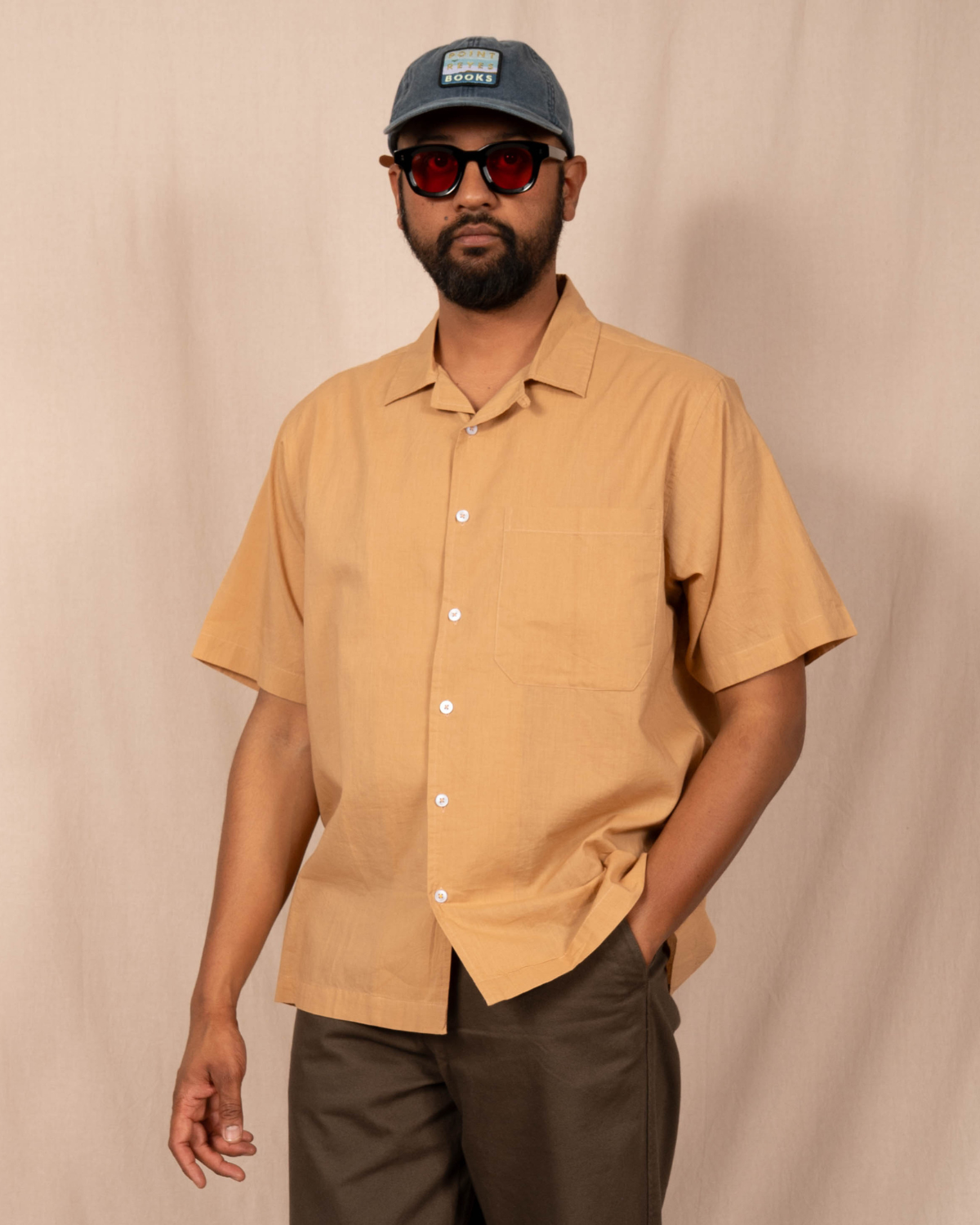 'The Don' Camp Shirt in Khaki
