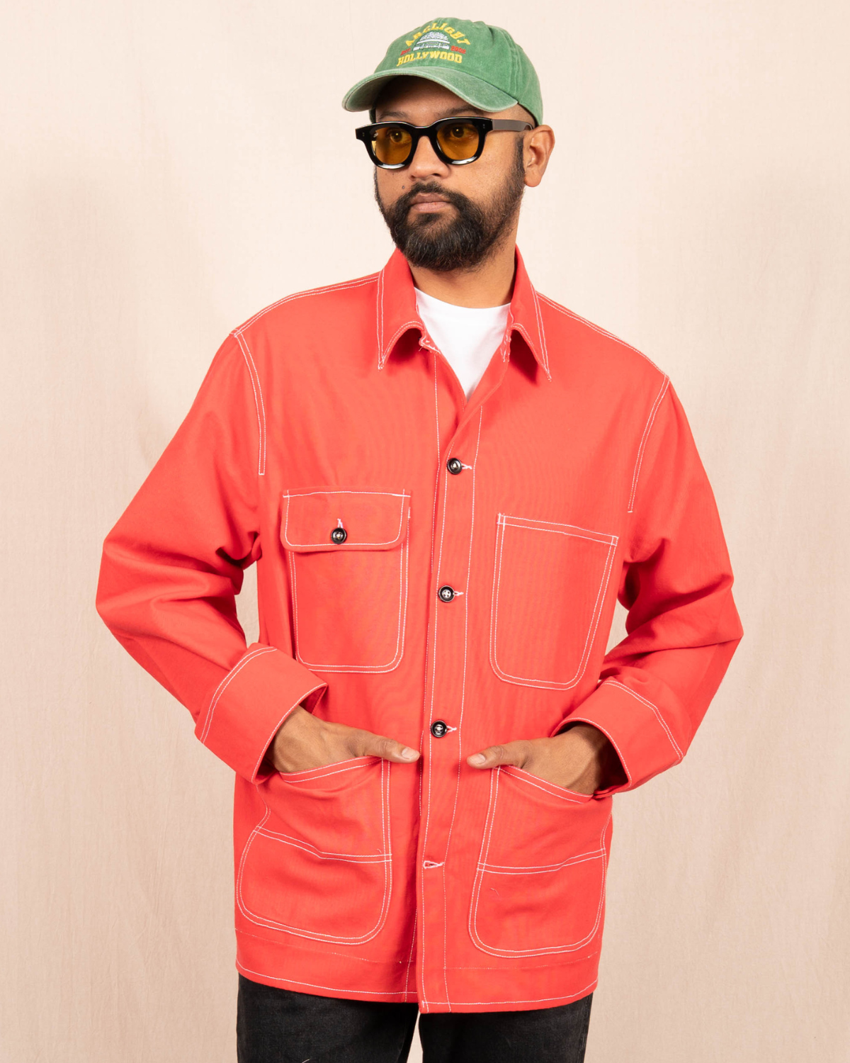 Chore Coat in Tomato Red Duck Canvas