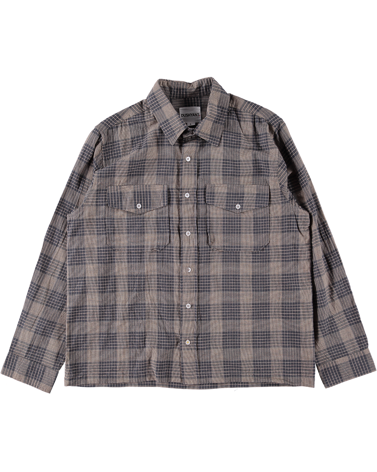 The 'Jesse' Over Shirt in Gray Checks
