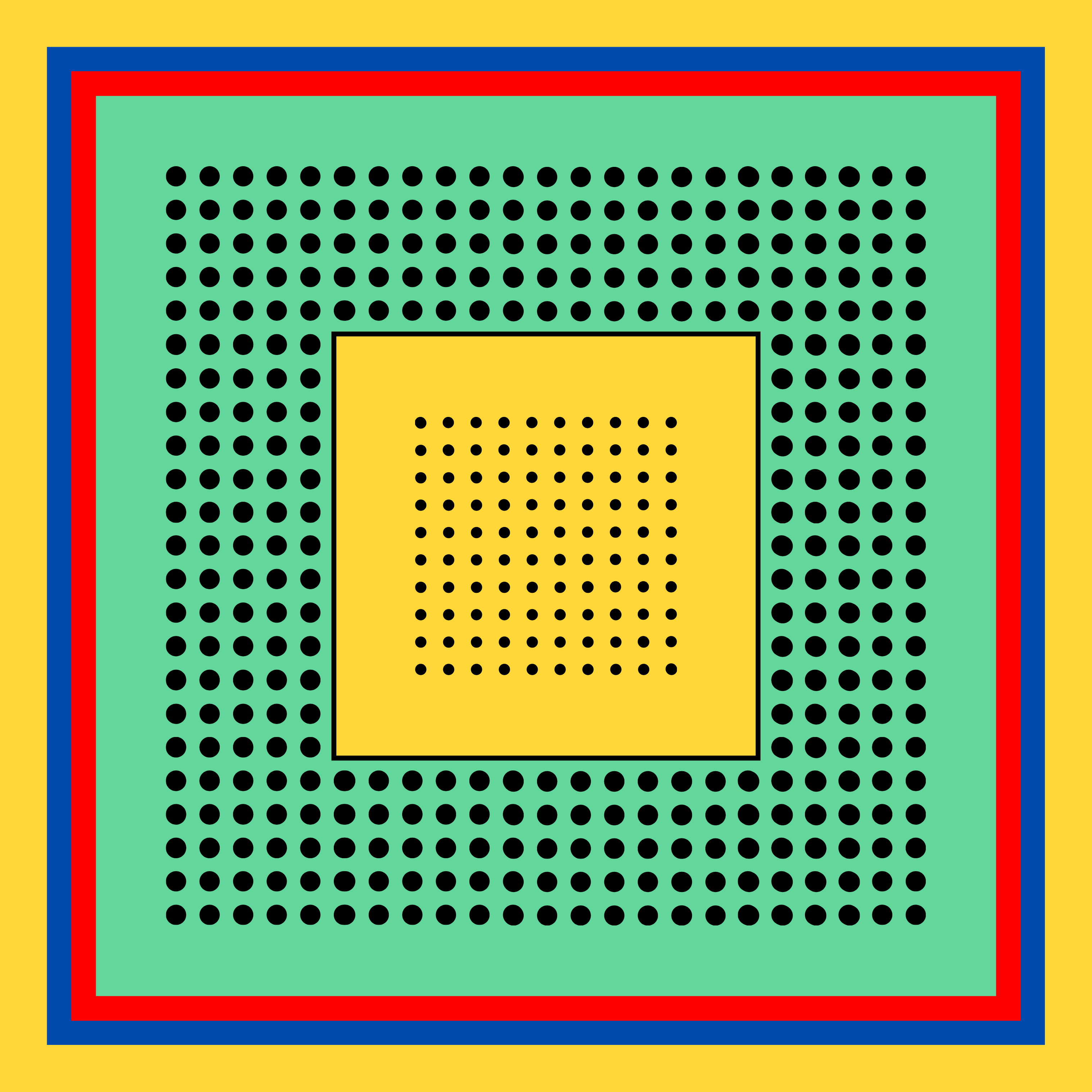 Archie Bandana No. 25 - Dots on Yellow and Neon Green