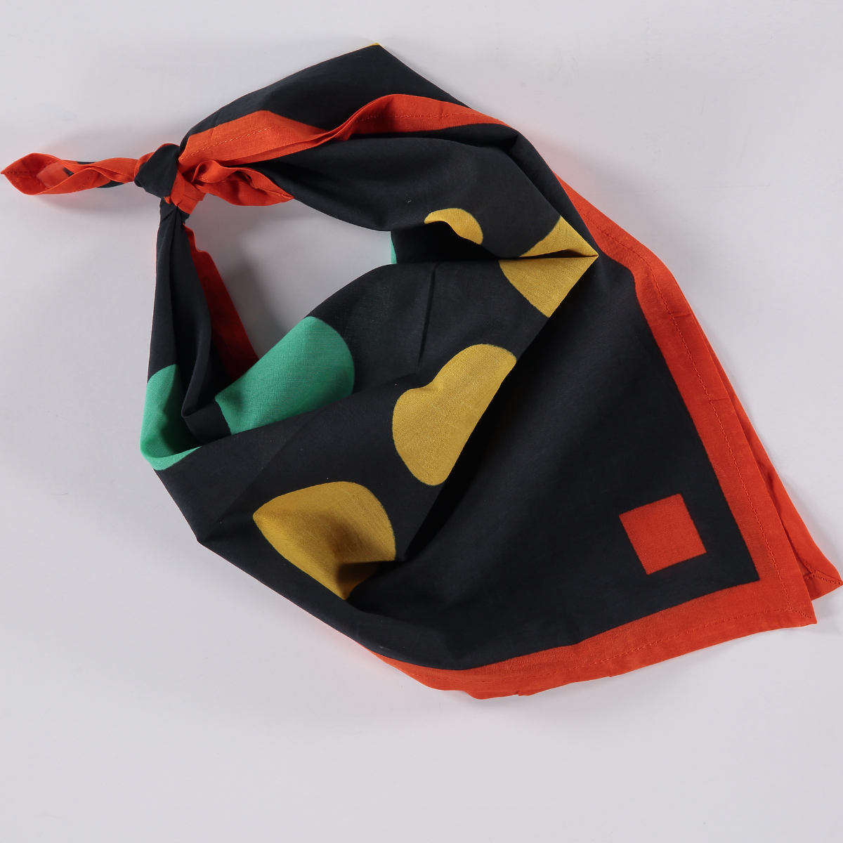 Archie Bandana No. 4 - Large Contrasting Dots Art Print