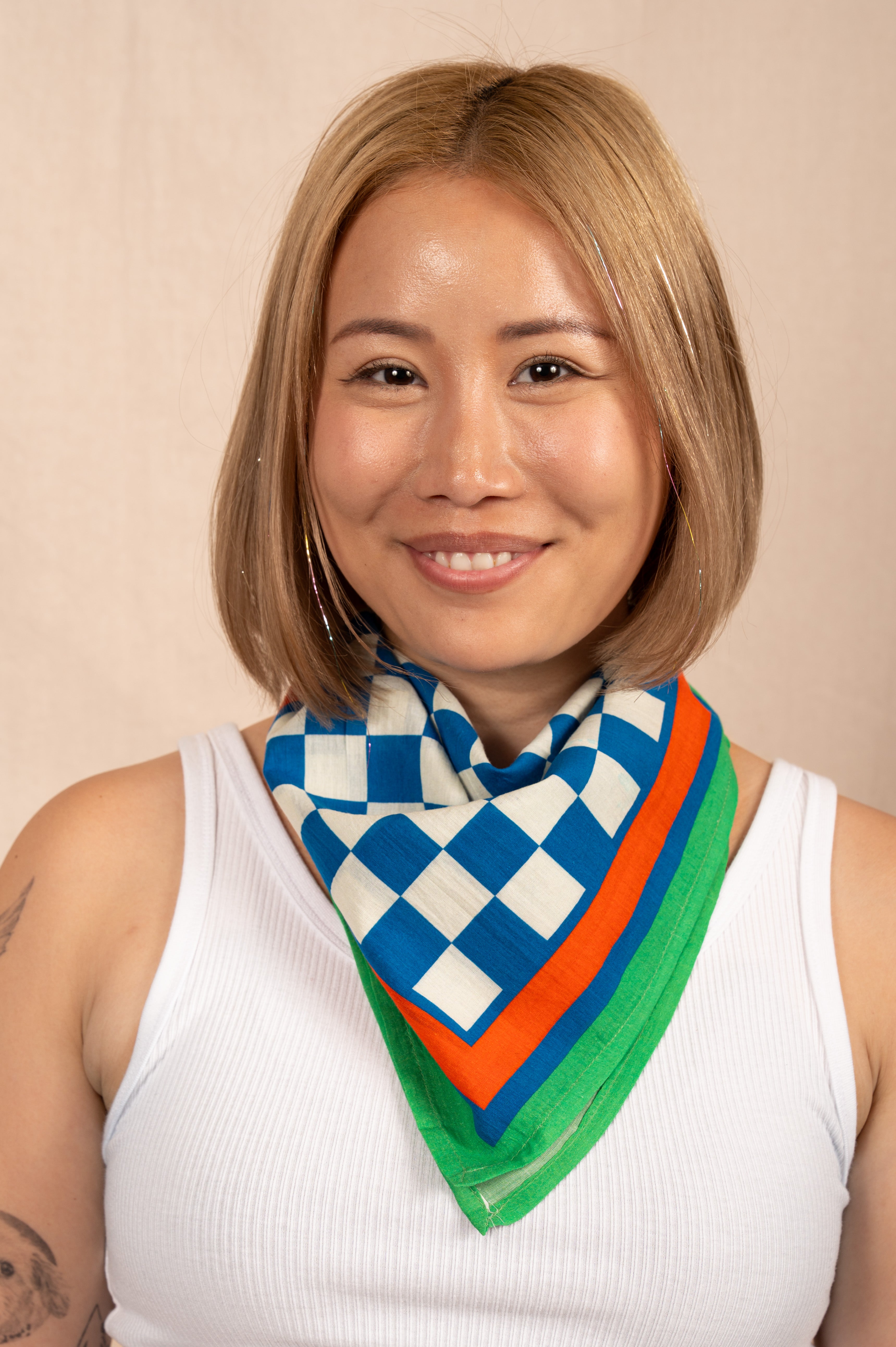 Archie Bandana No. 39 - The Checkerboard Piazza