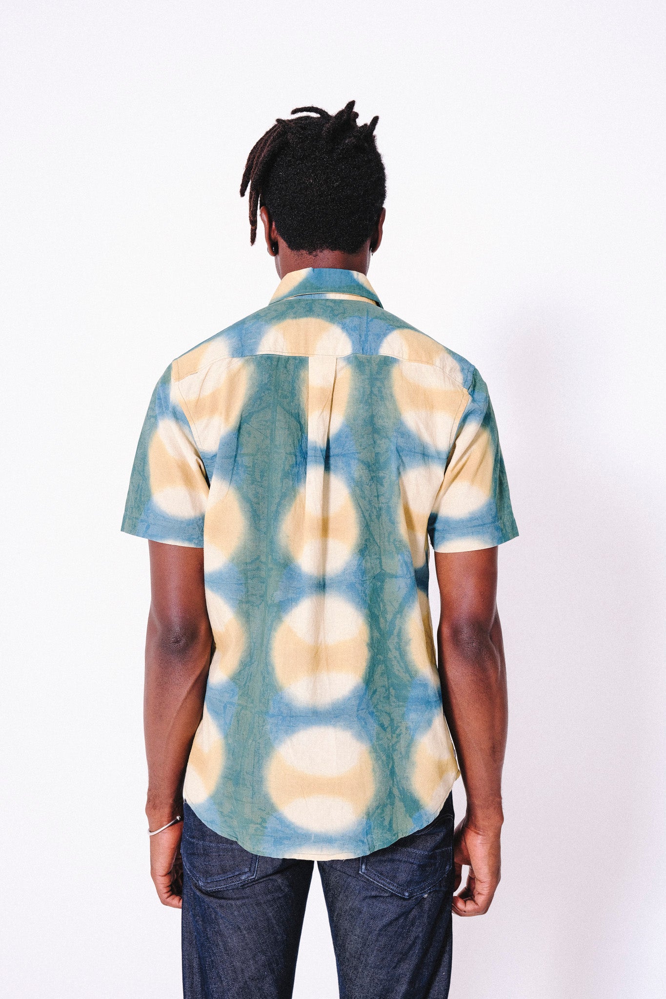 'The Sufi' Clamp Dye shirt in Summer Sun Print