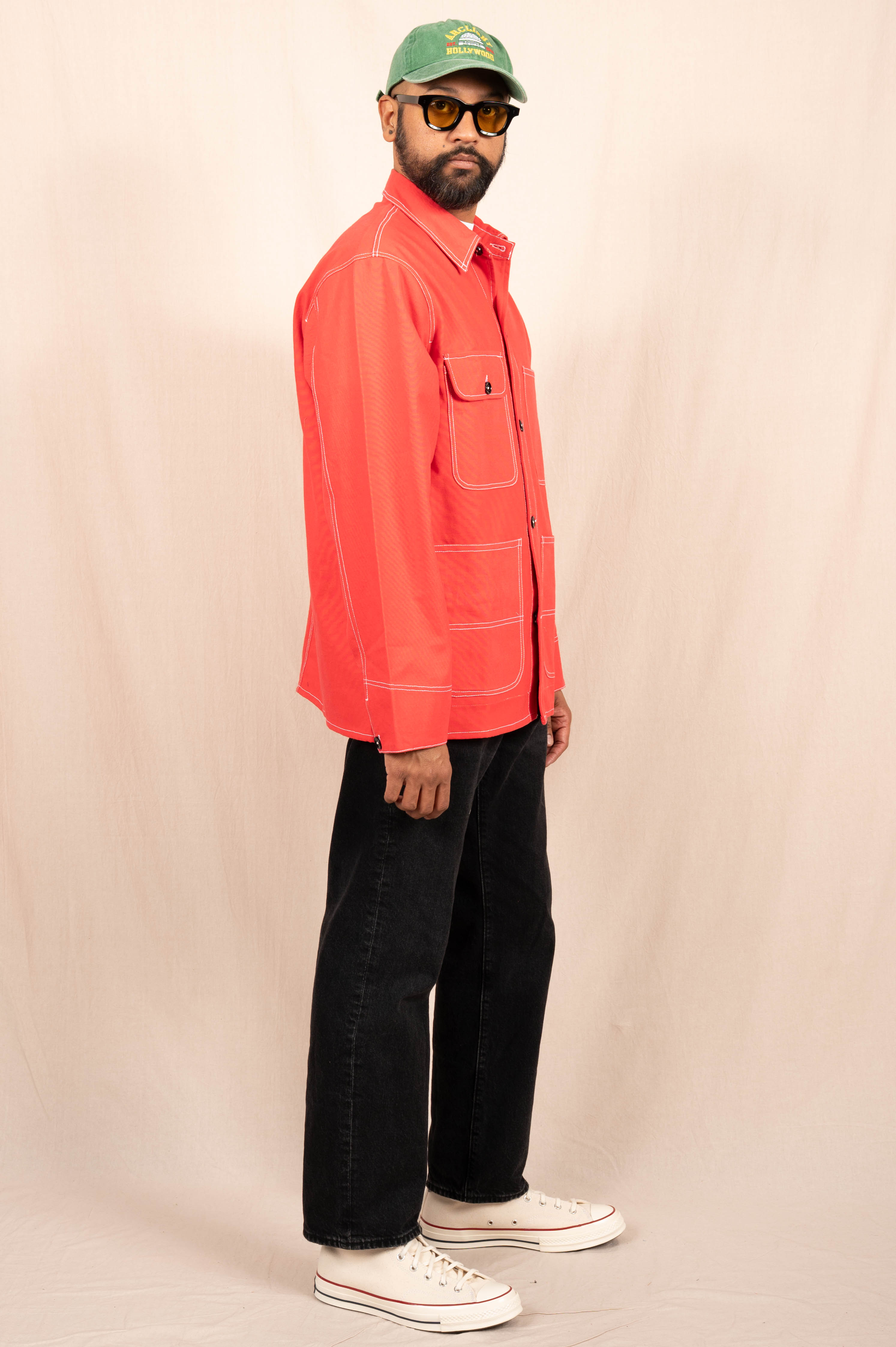 Chore Coat in Tomato Red Duck Canvas