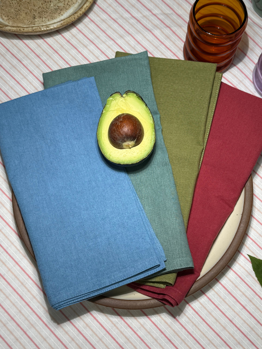 Emma Napkins - Natural Dyed - Assorted Colors - Set of 4