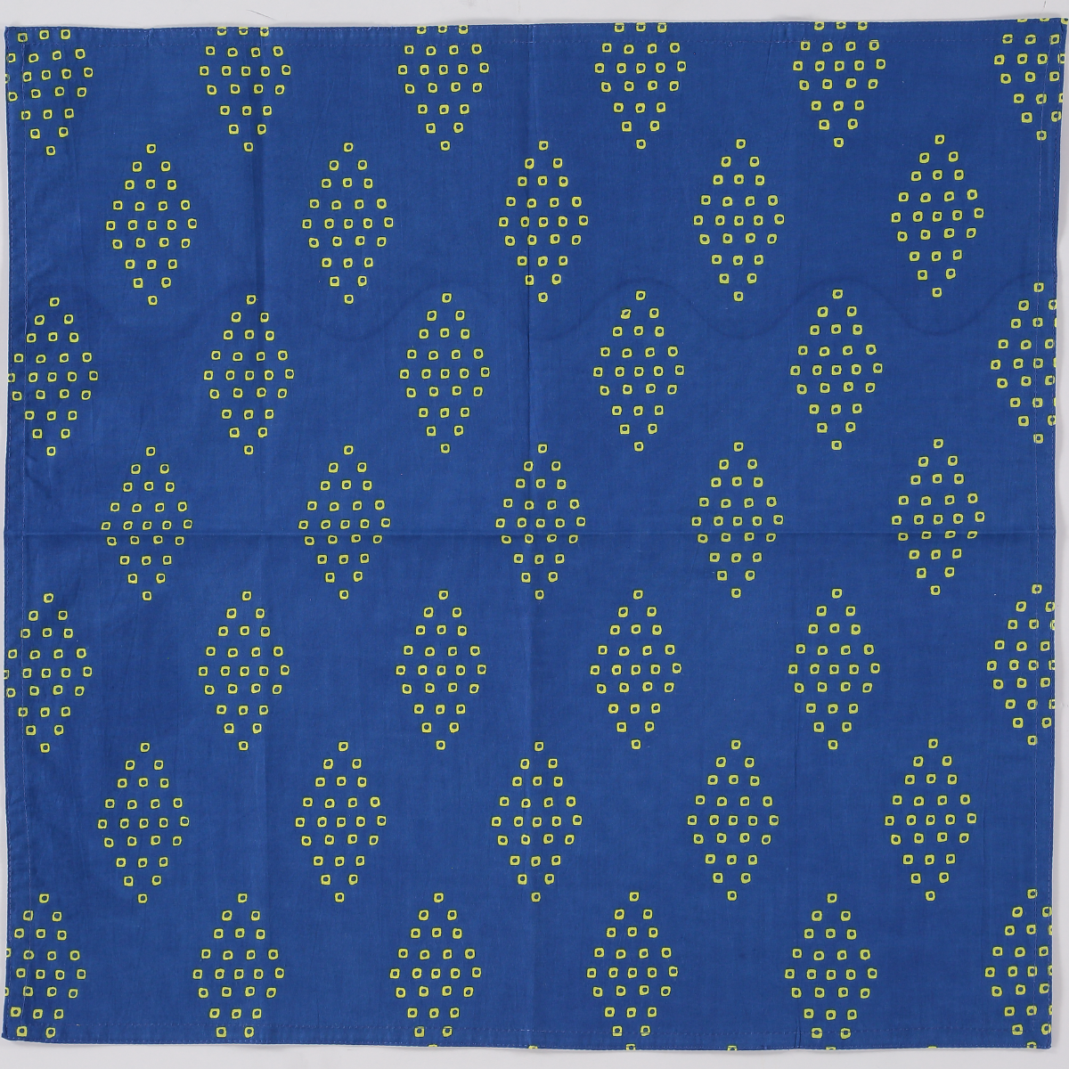 Raaga Napkins - Royal Blue Diamond - Hand Printed - Set of 4
