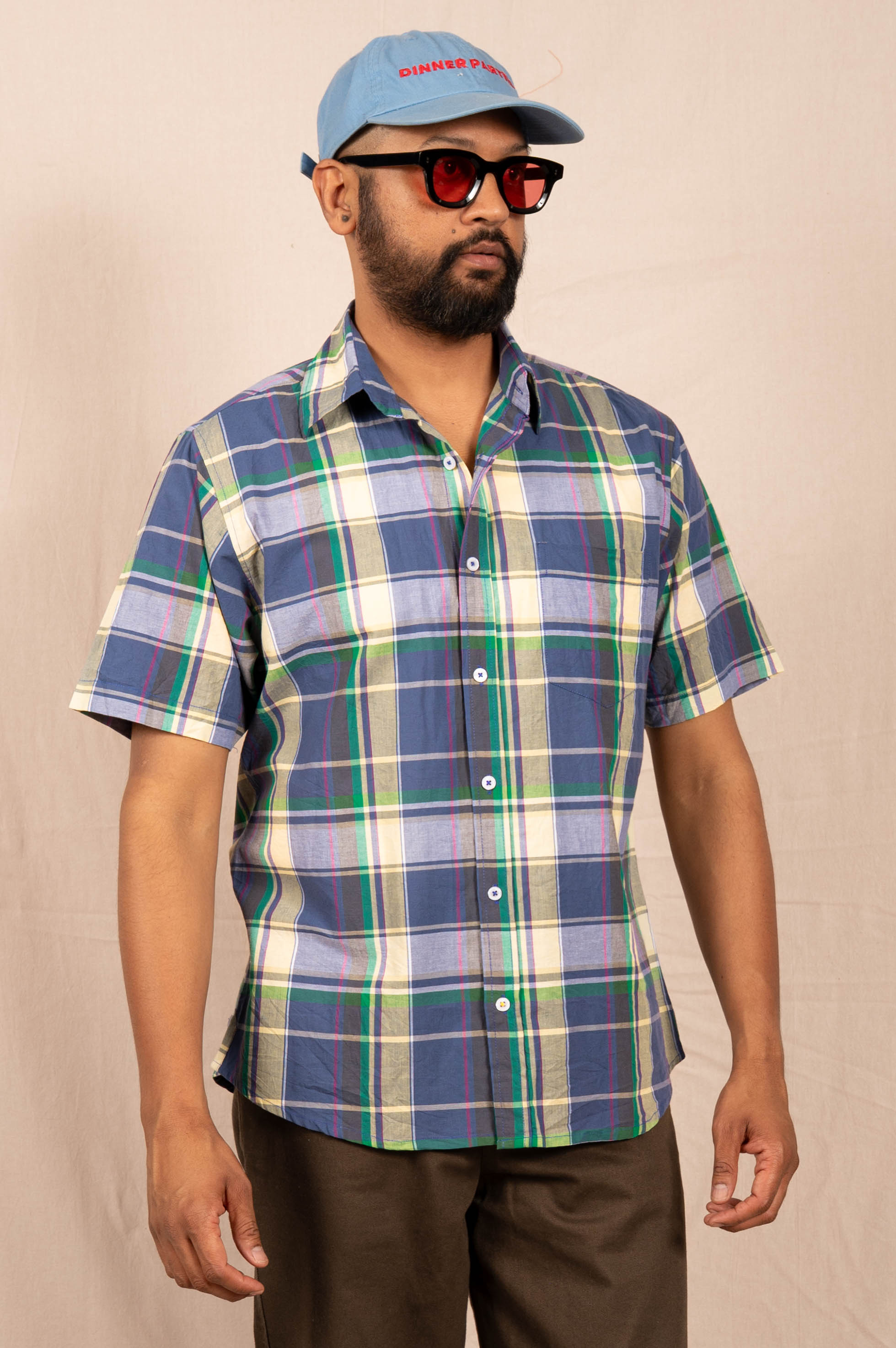 'The Folk' Shirt in Ivy Madras Plaid