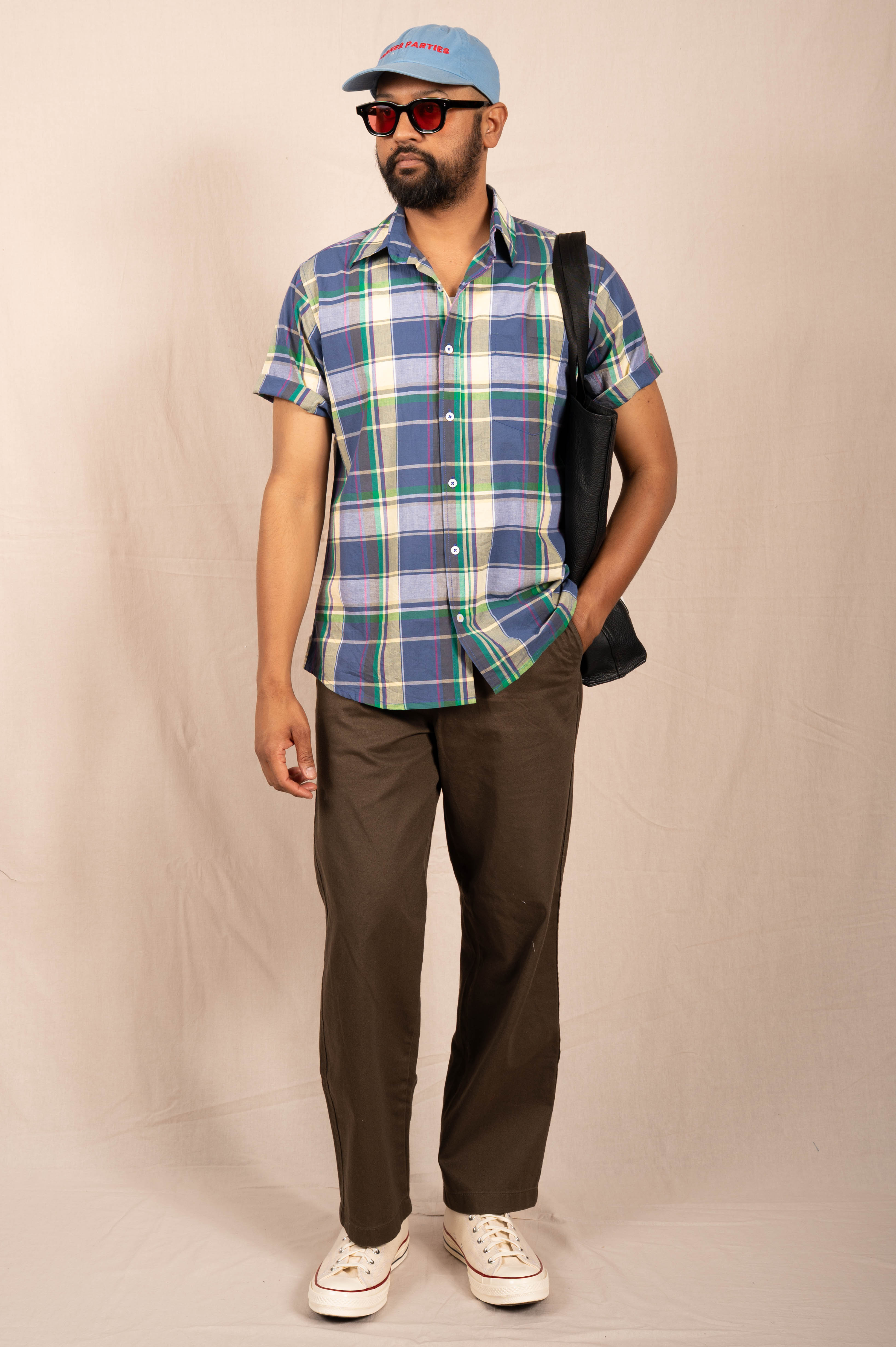'The Folk' Shirt in Ivy Madras Plaid