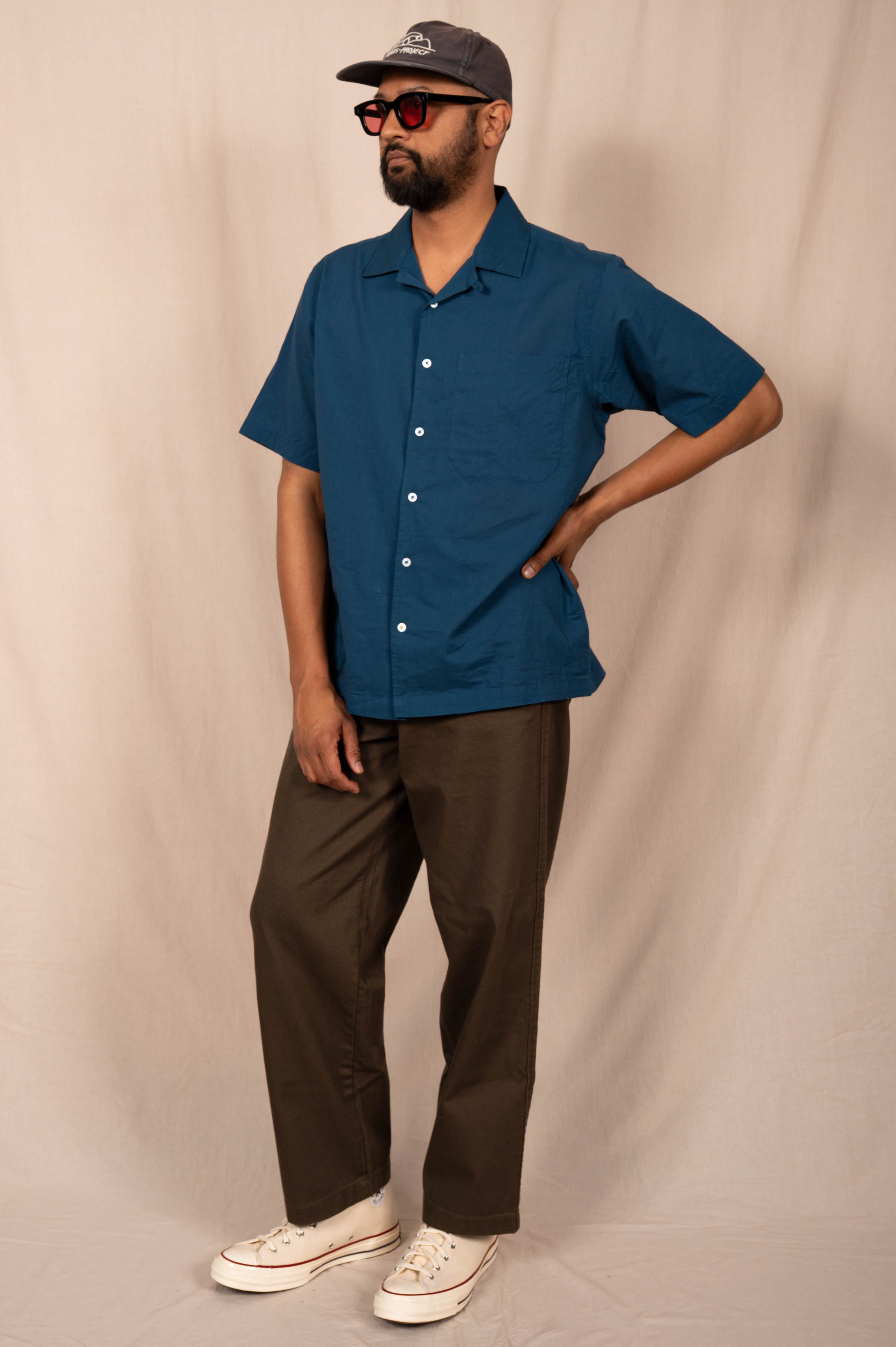 'The Don' Camp Shirt in Teal