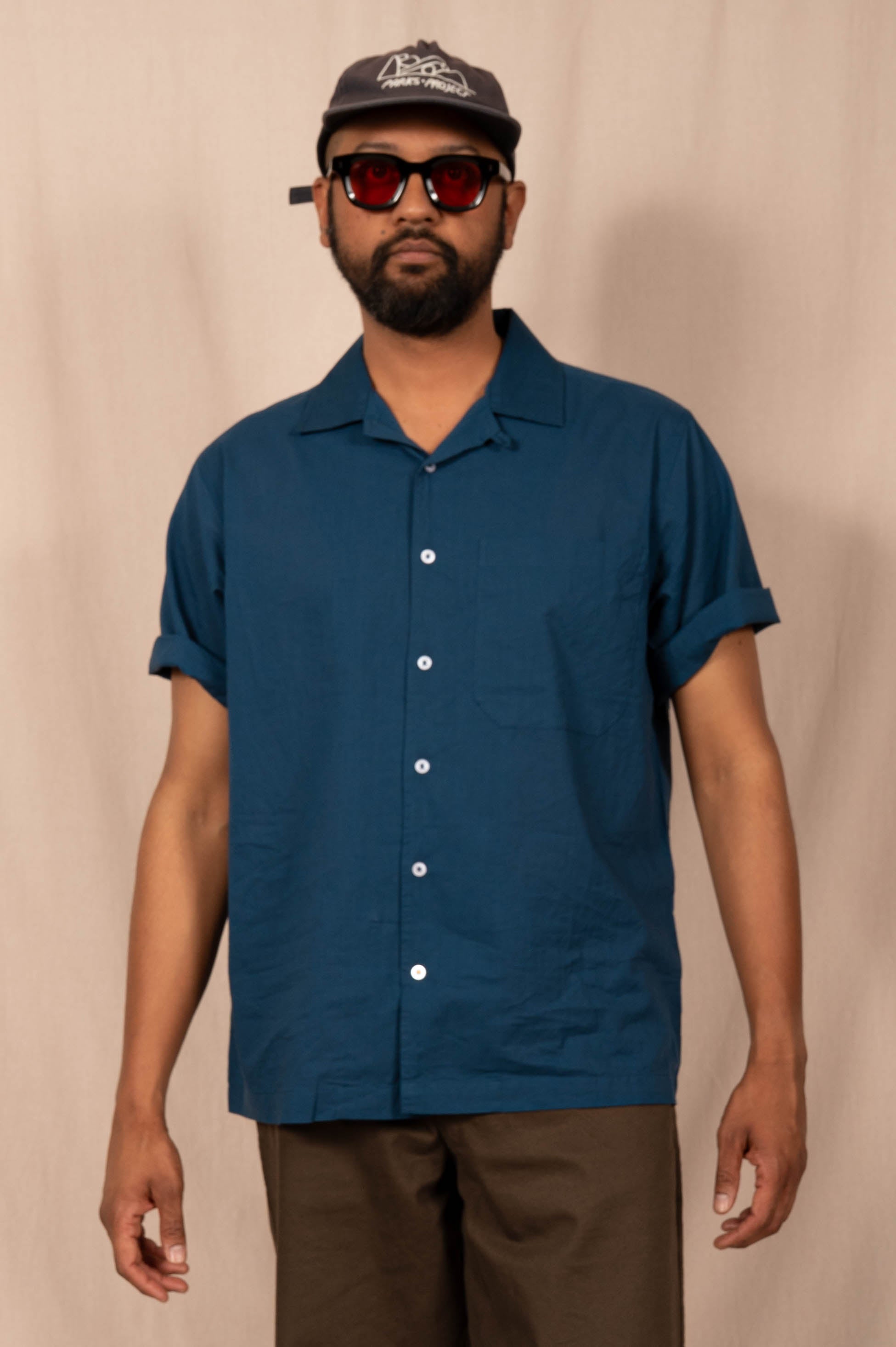 'The Don' Camp Shirt in Teal