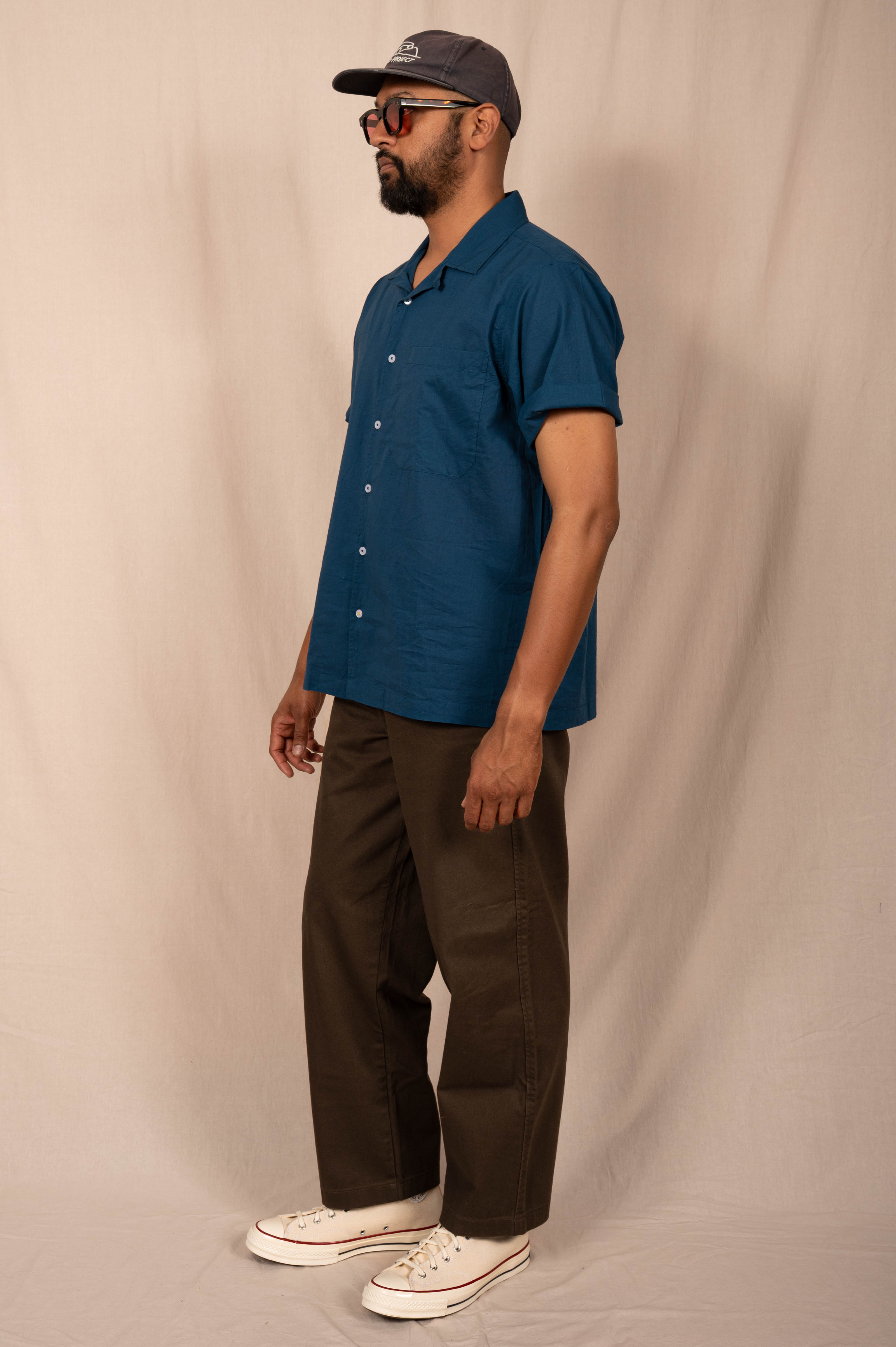 'The Don' Camp Shirt in Teal