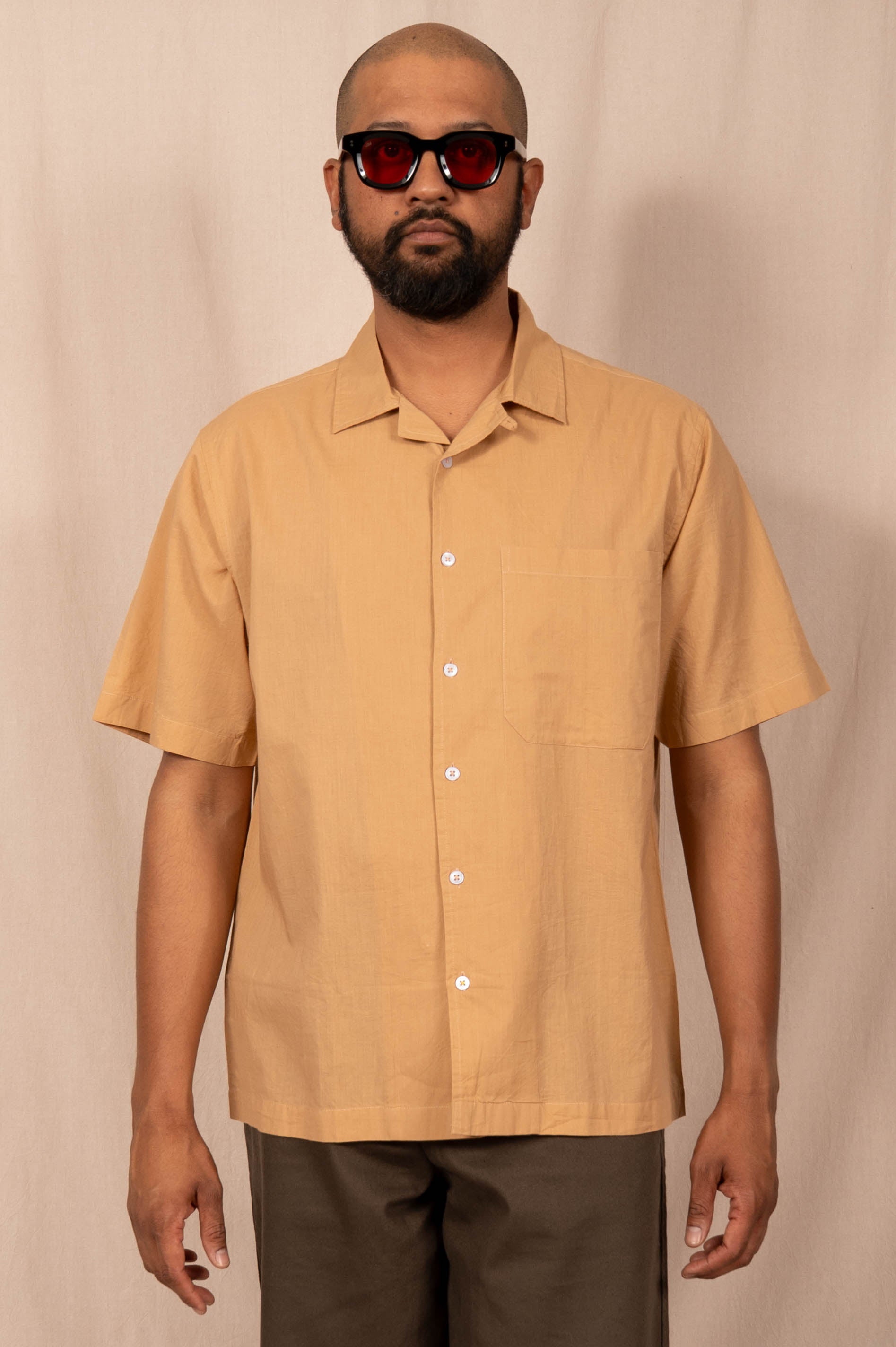 'The Don' Camp Shirt in Khaki