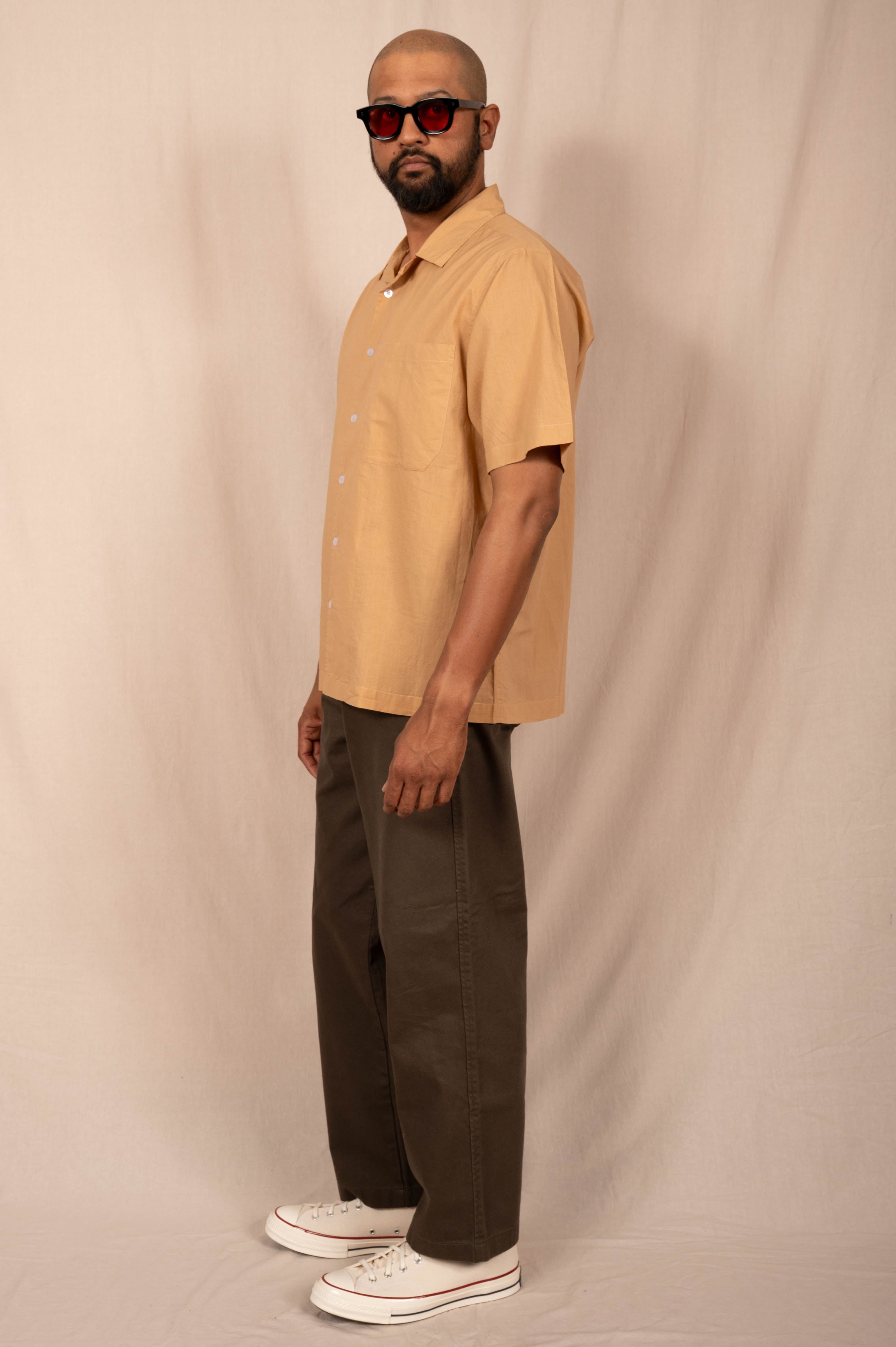 'The Don' Camp Shirt in Khaki