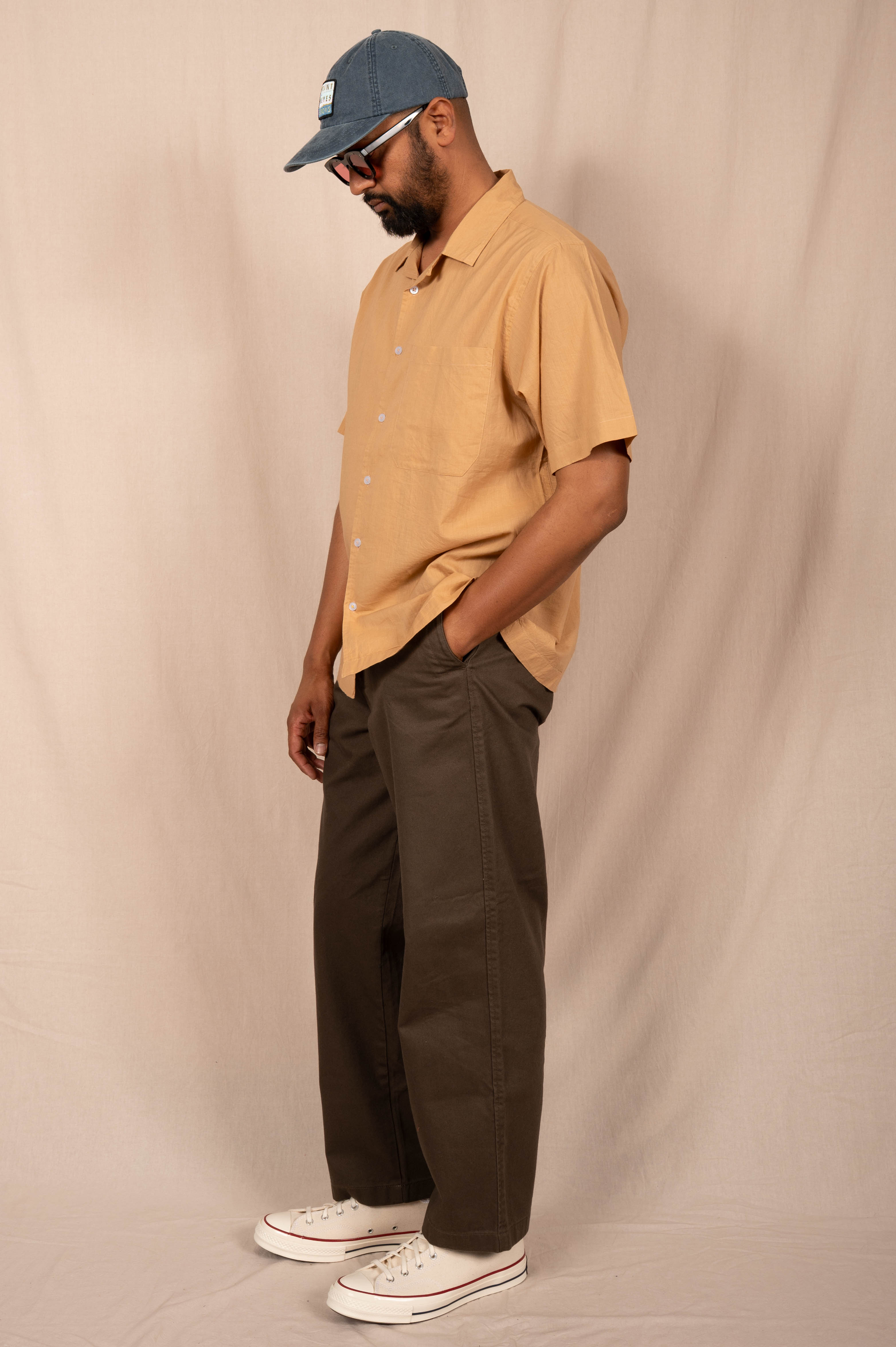 'The Don' Camp Shirt in Khaki