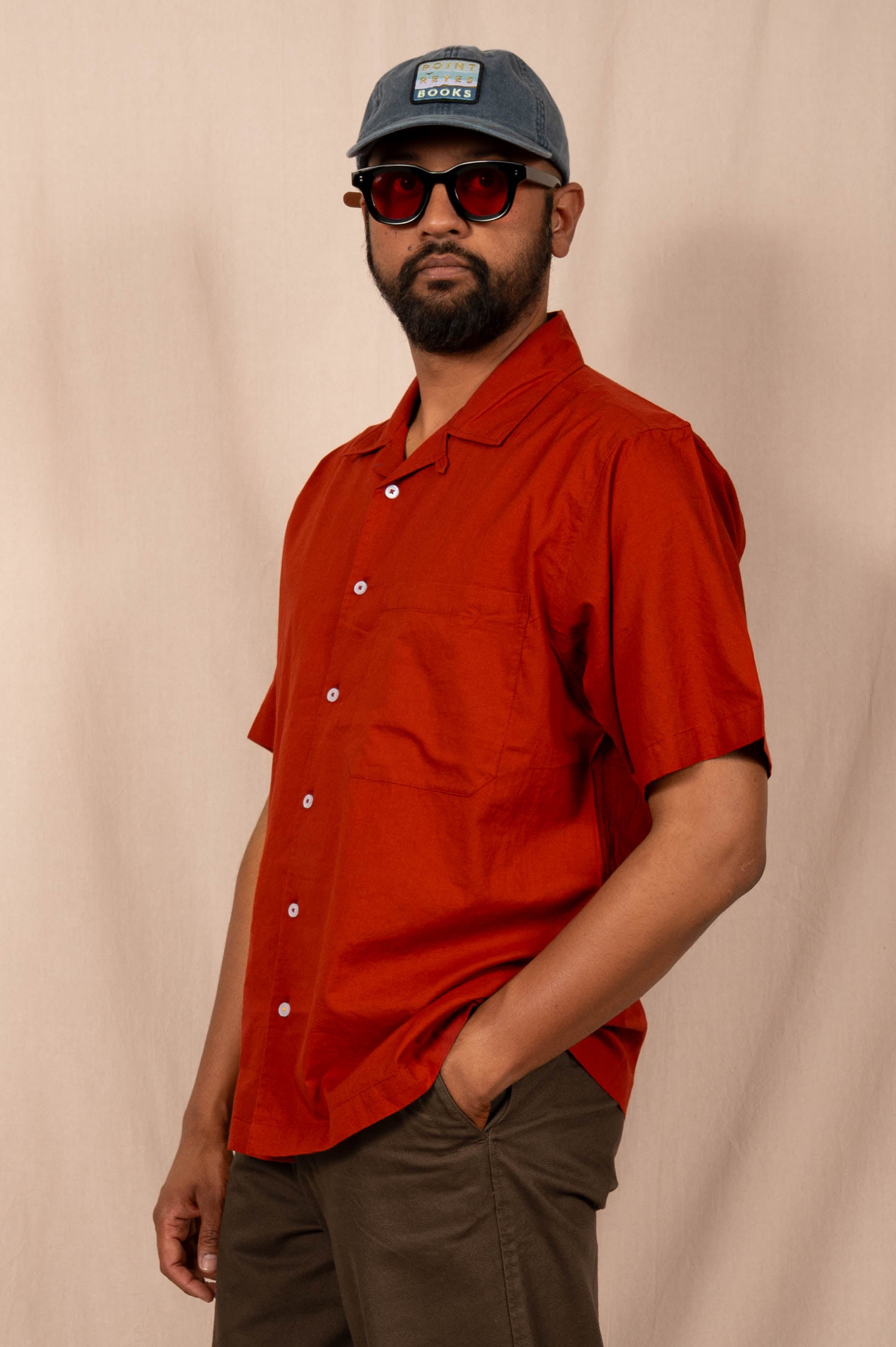 'The Don' Camp Shirt in Rust