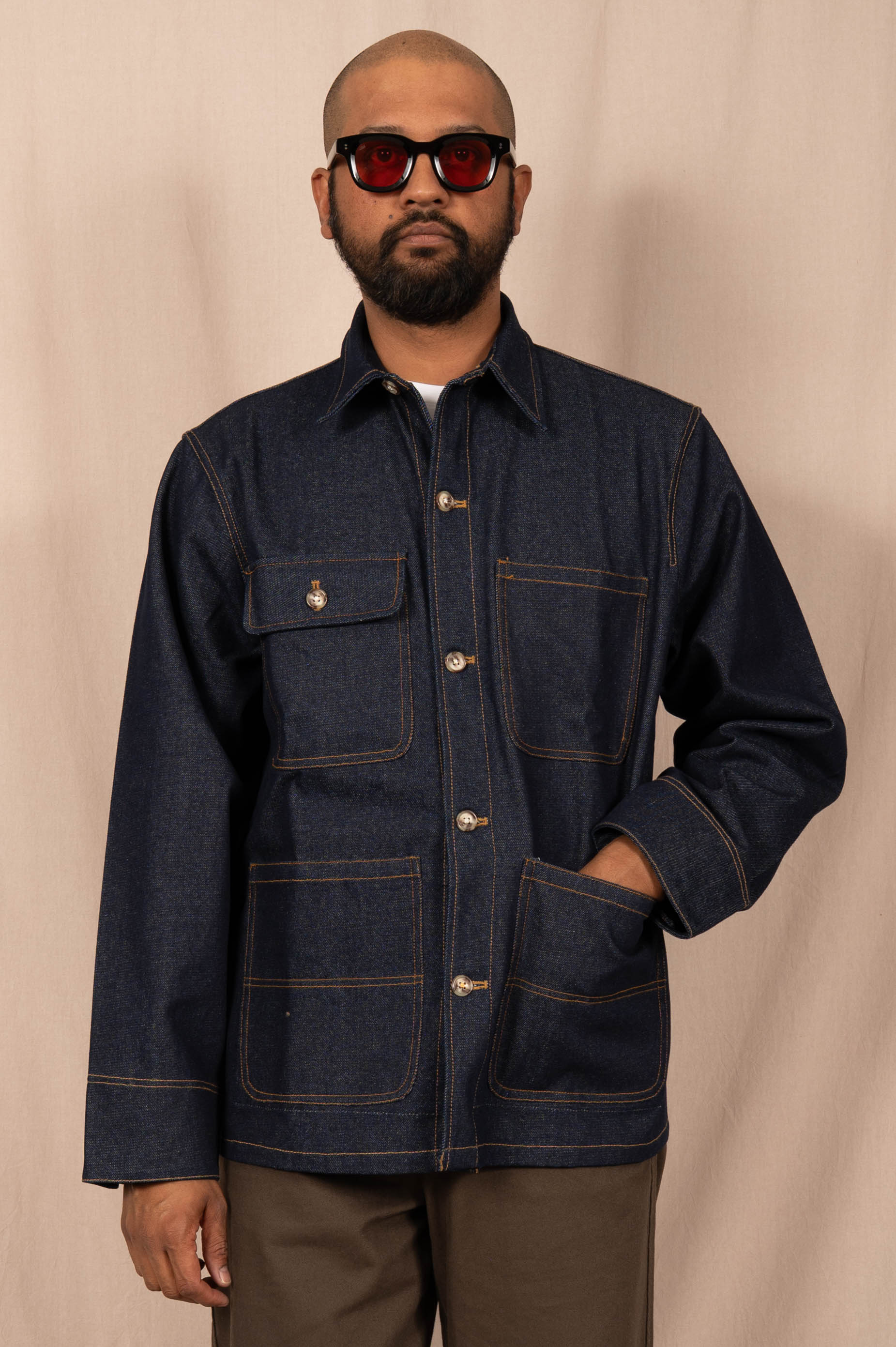 Chore Coat in Indigo Denim