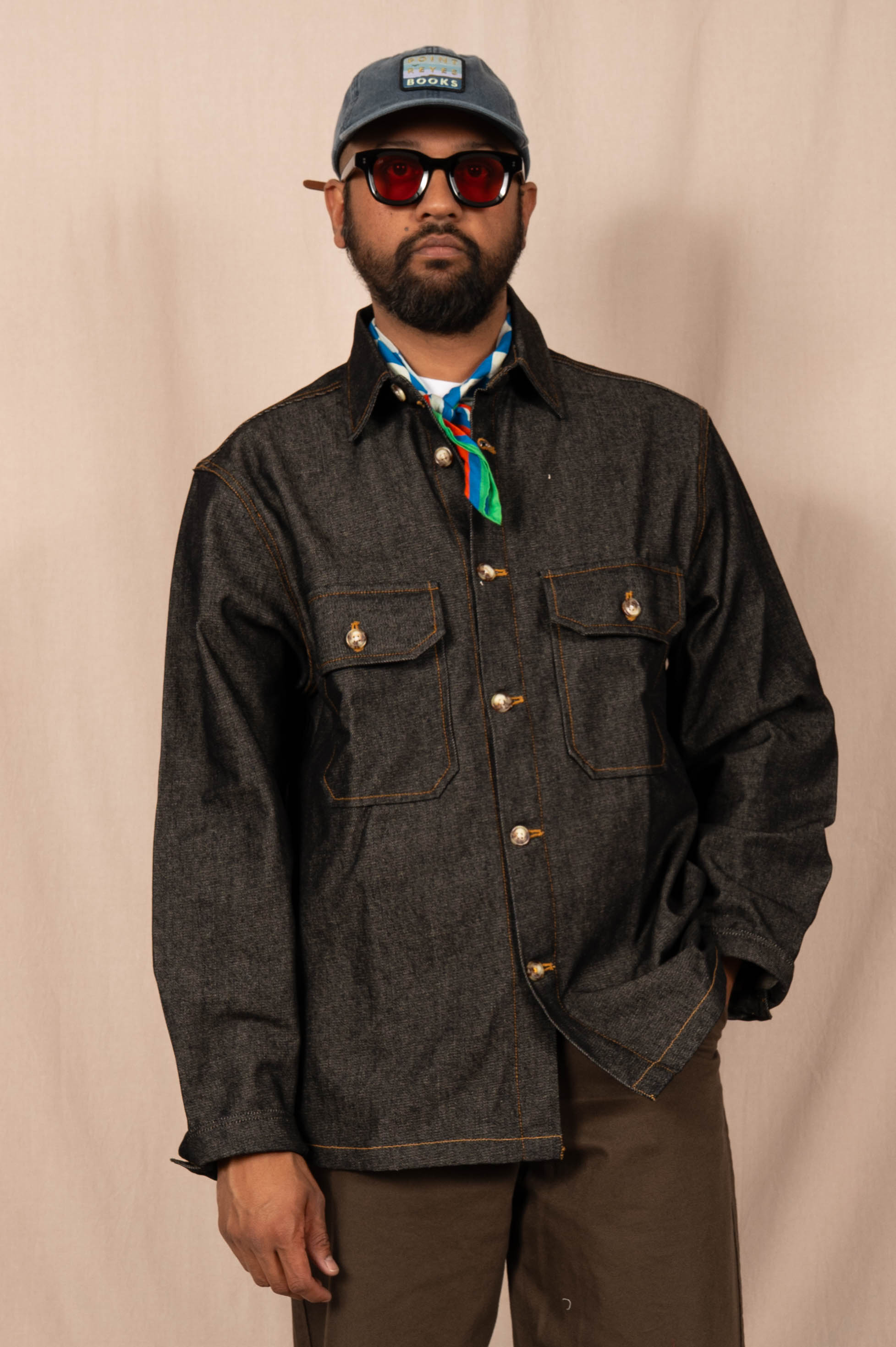 The 'Tony' Workshirt in Black Denim