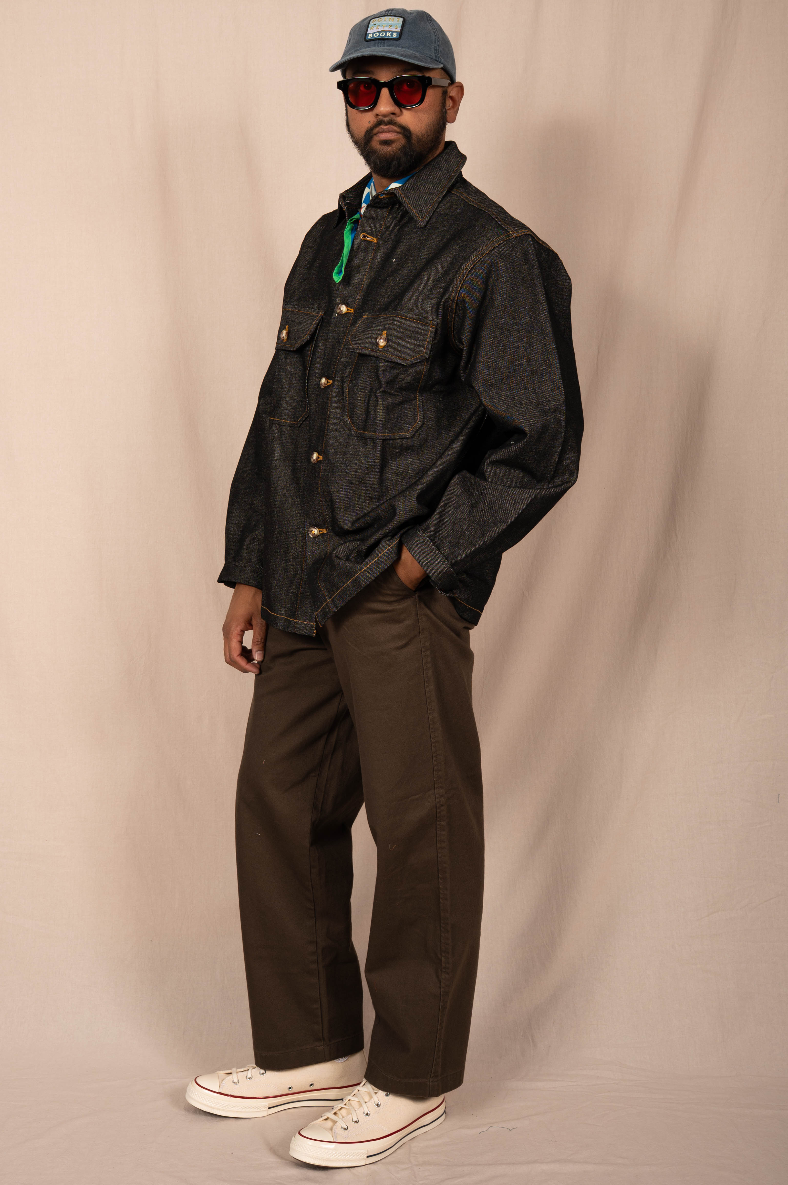 The 'Tony' Workshirt in Black Denim