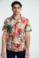 Hand Screen Printed 'The Jungle' Floral Shirt