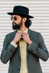 Garment Dyed 'Jaipur' Overshirt in Khaki